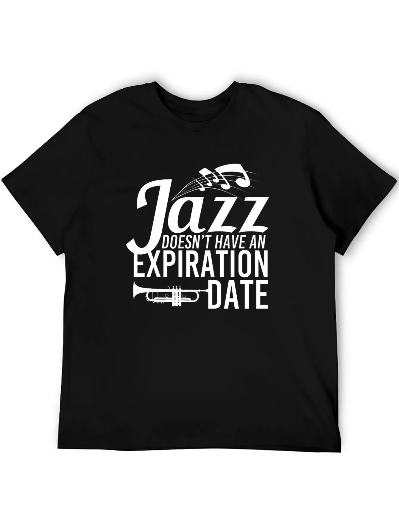 Jazz - Trumpet - Saxophone - Music - I Love Jazz Stylish Everyday T-Shirt – Unisex Basic Cotton Tee