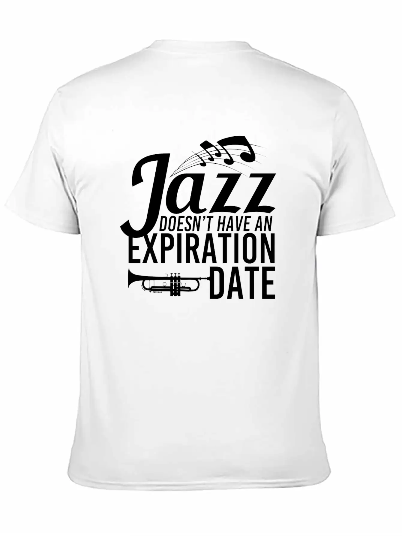 Jazz - Trumpet - Saxophone - Music - I Love Jazz Stylish Everyday T-Shirt – Unisex Basic Cotton Tee