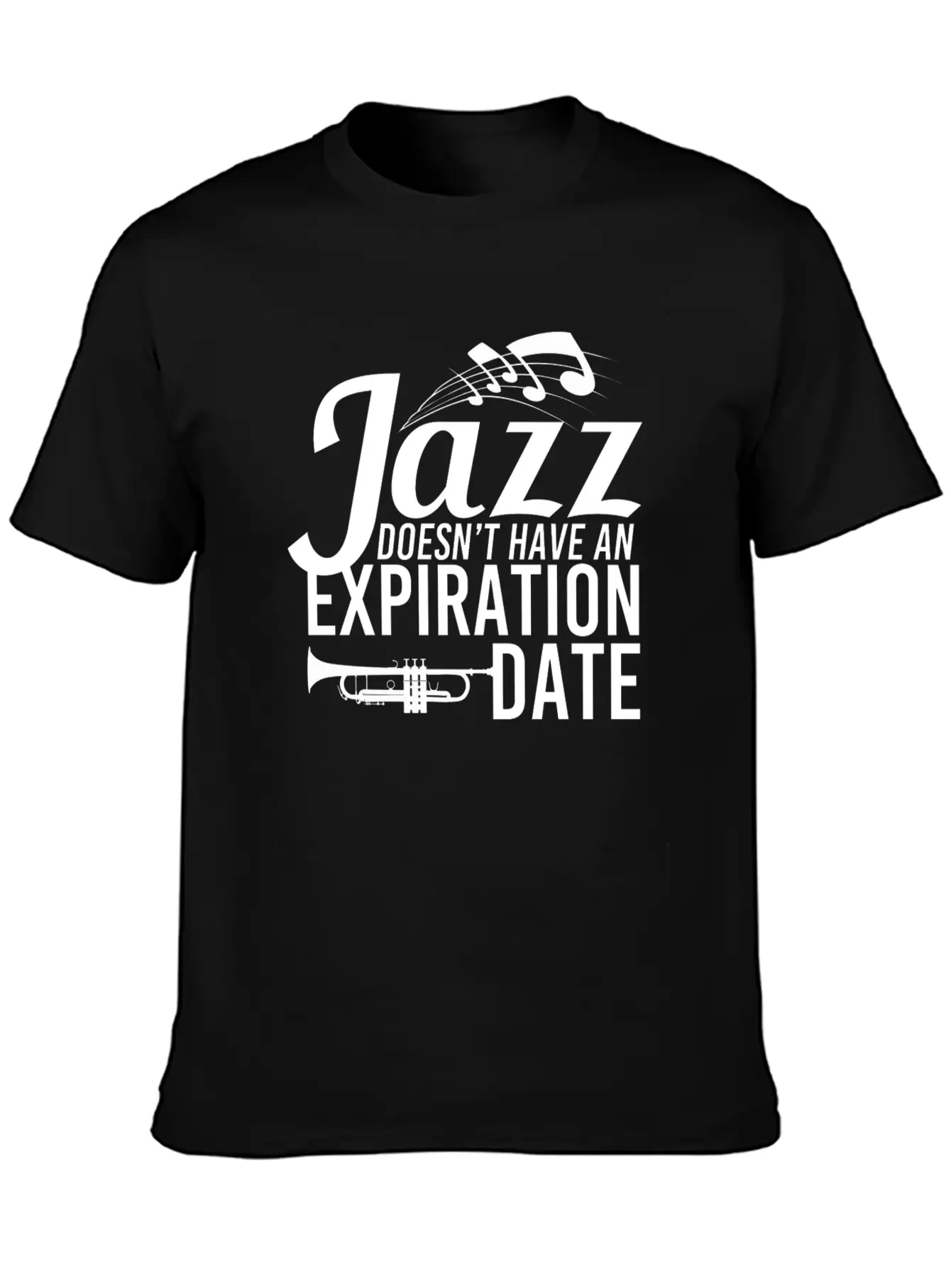 Jazz - Trumpet - Saxophone - Music - I Love Jazz Stylish Everyday T-Shirt – Unisex Basic Cotton Tee
