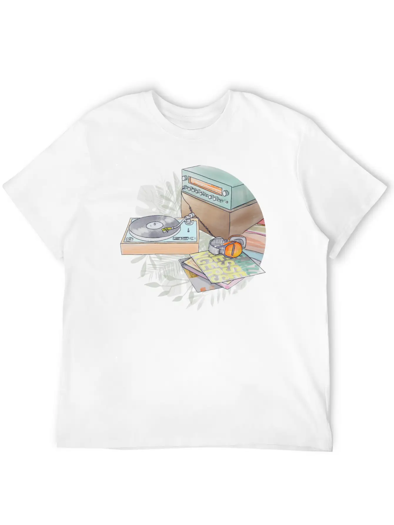 Jazz Vinyl Day Comfortable Minimalist Graphic Tee – Summer Style Essential