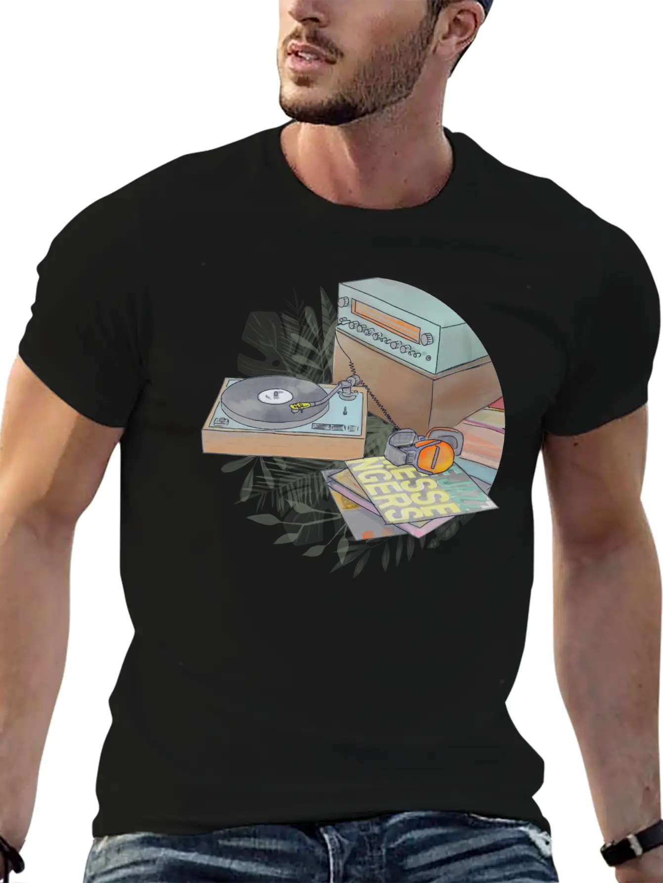 Jazz Vinyl Day Comfortable Minimalist Graphic Tee – Summer Style Essential