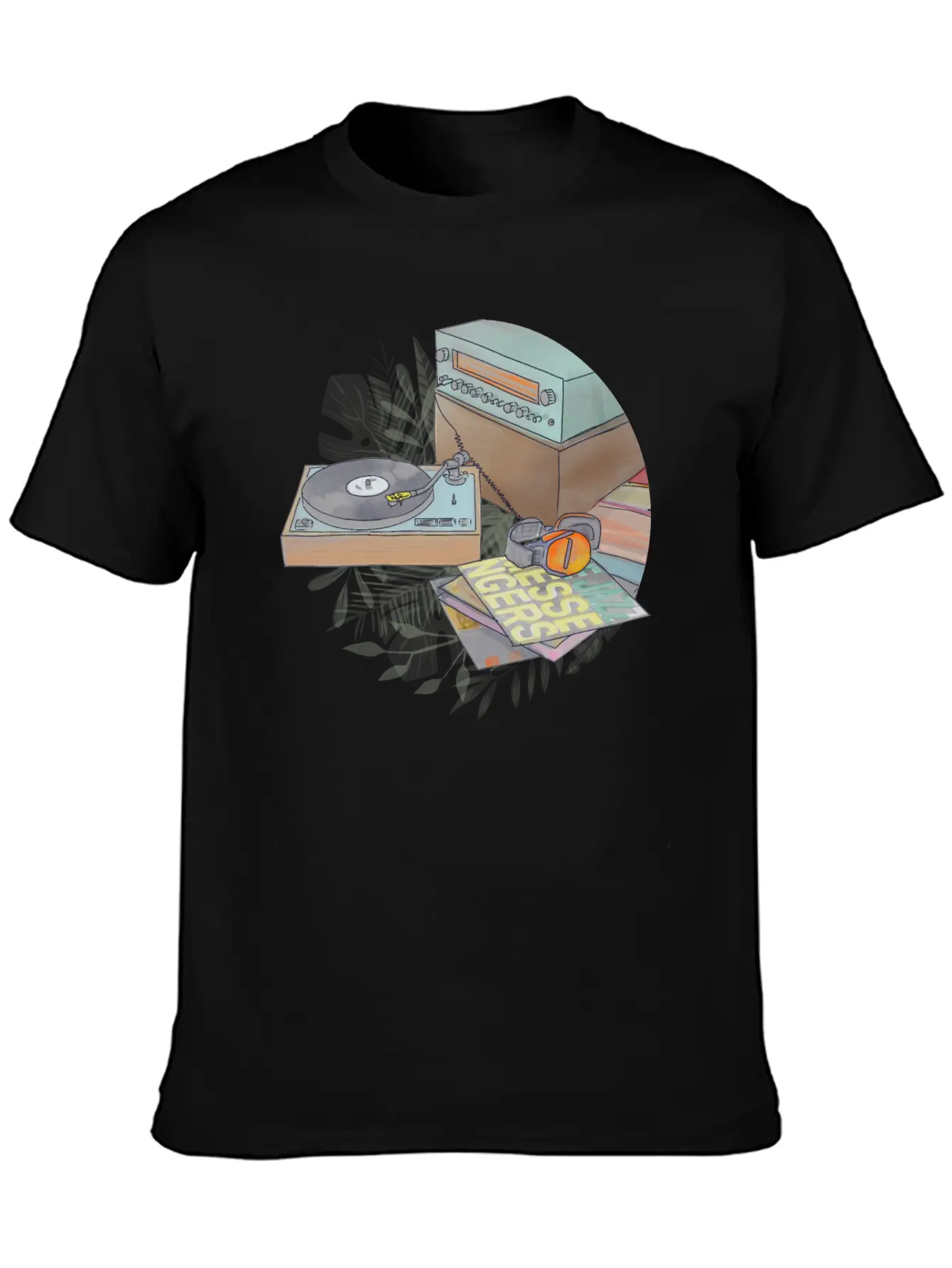Jazz Vinyl Day Comfortable Minimalist Graphic Tee – Summer Style Essential