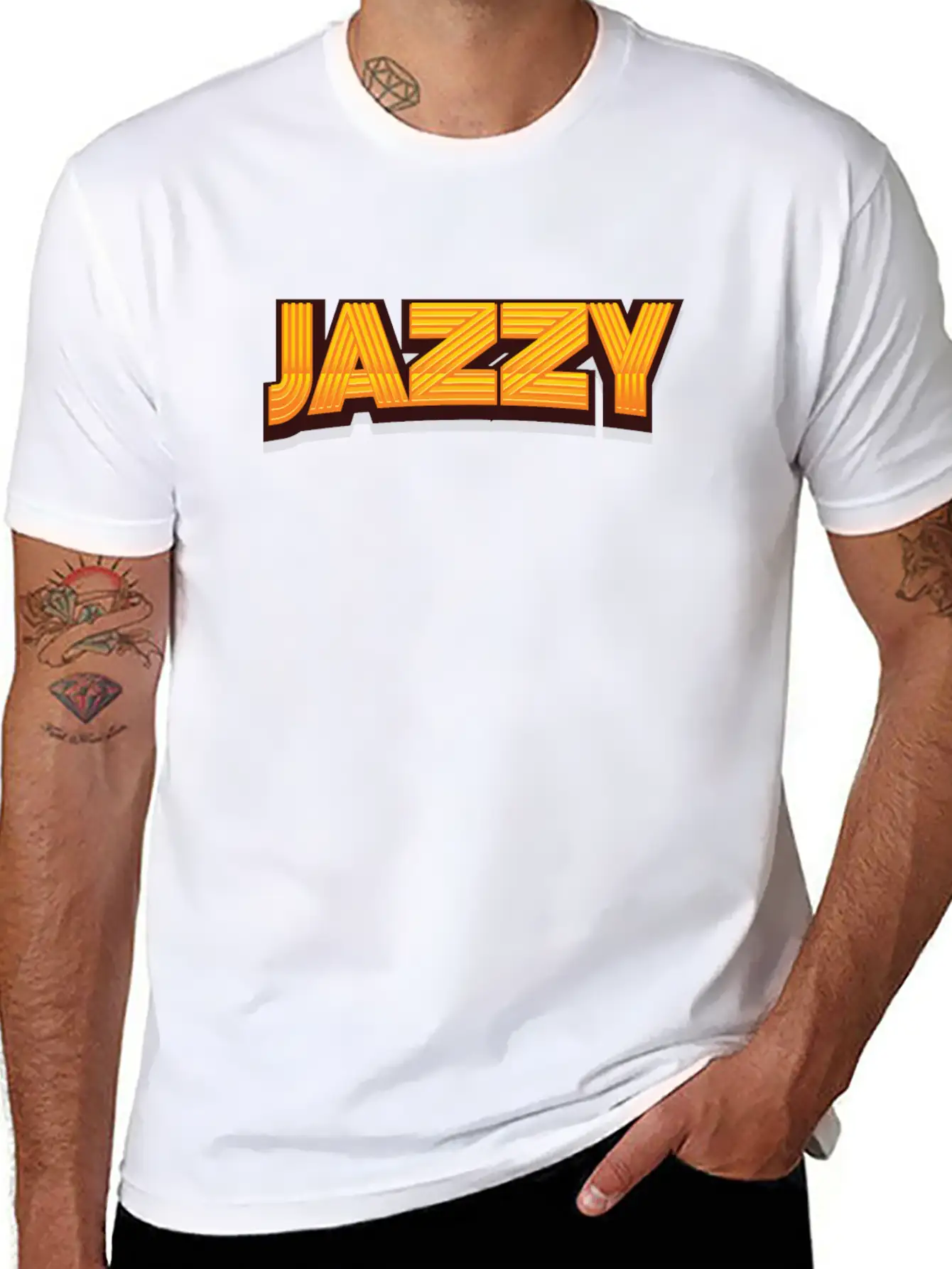 Jazzy Jazz Music Stylish Everyday T-Shirt – Unisex Basic Cotton Tee