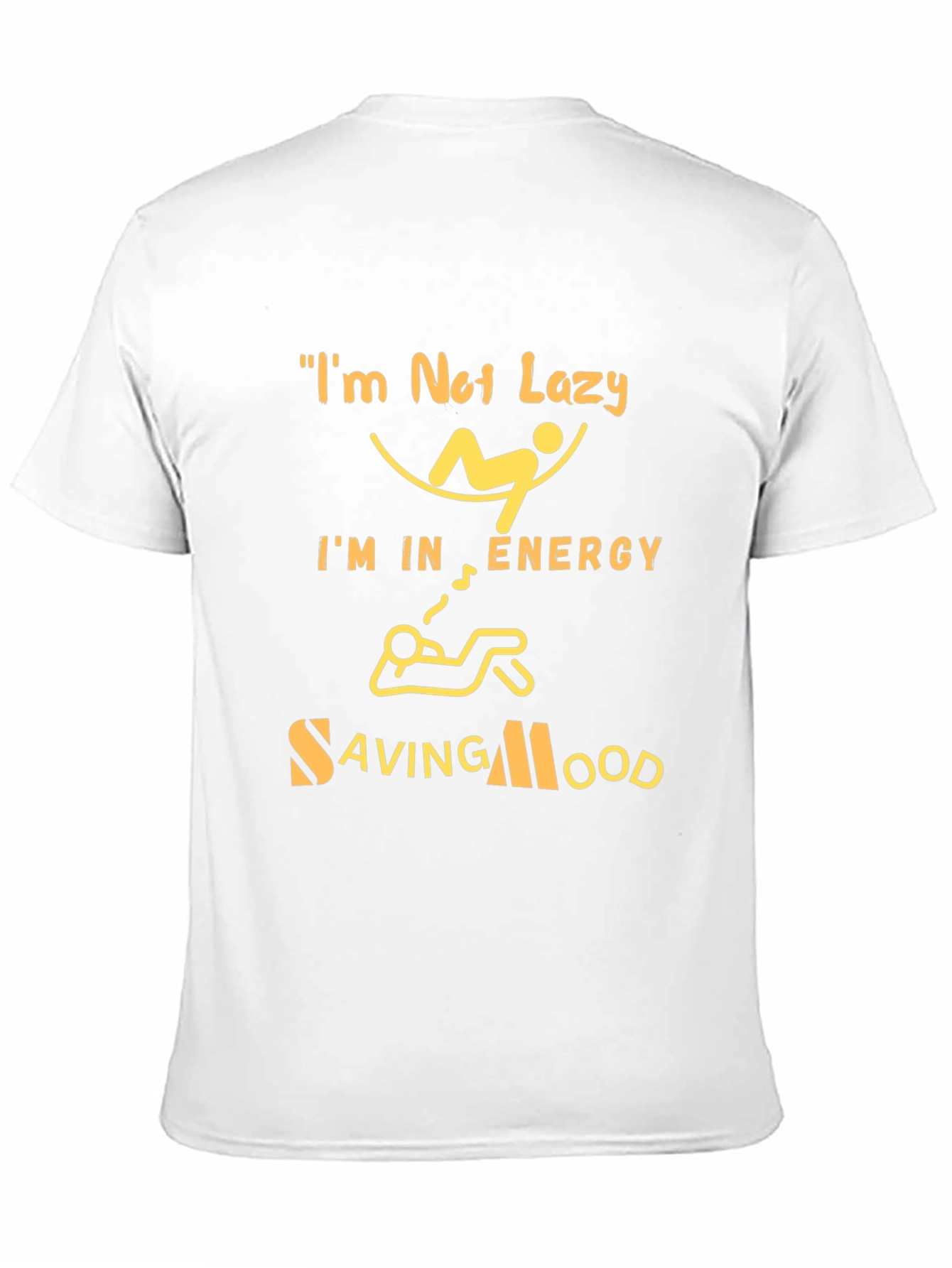 Energy Saving Mood Graphic Tee - Black