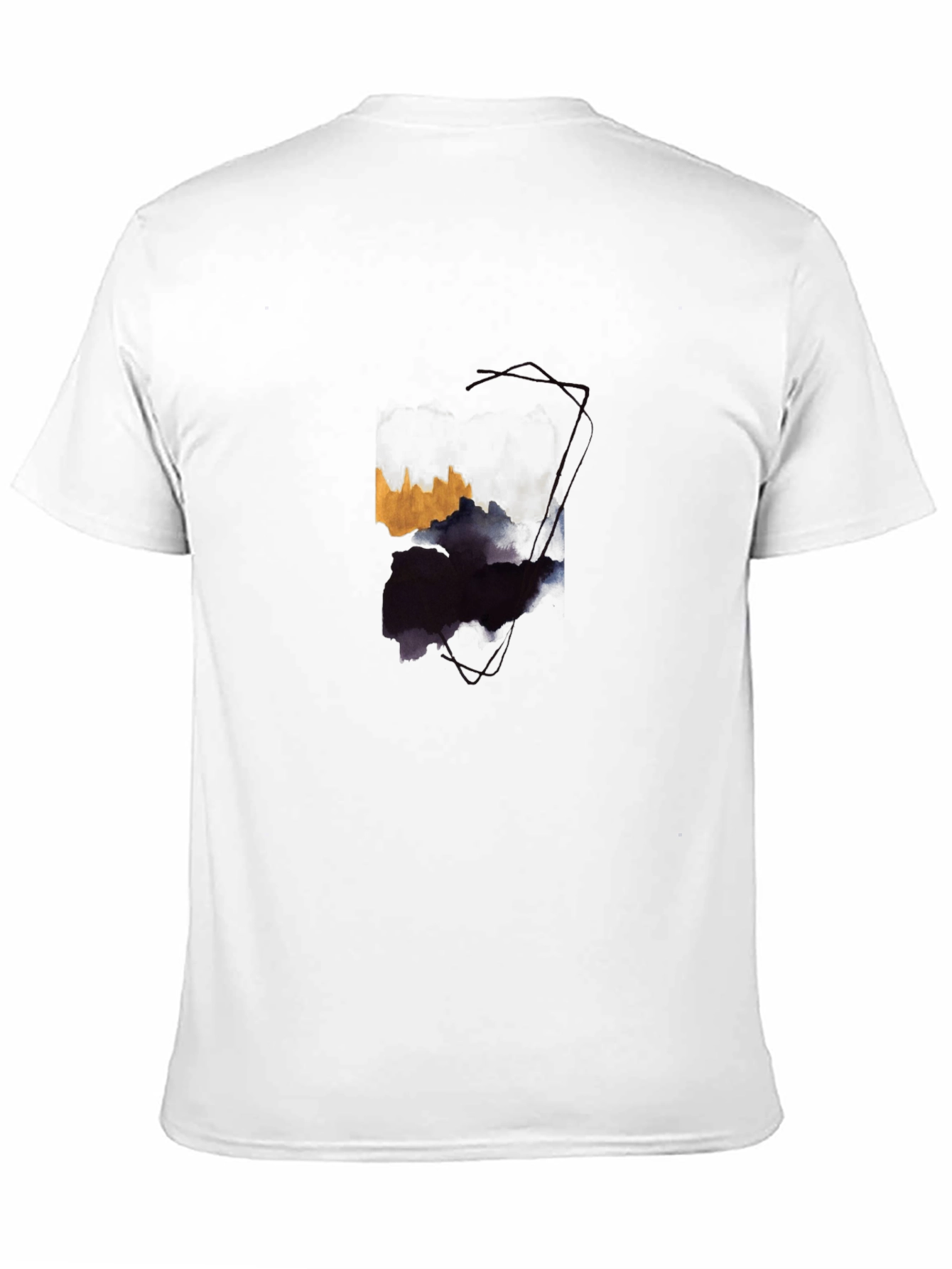 Abstract Art Graphic Black T-Shirt