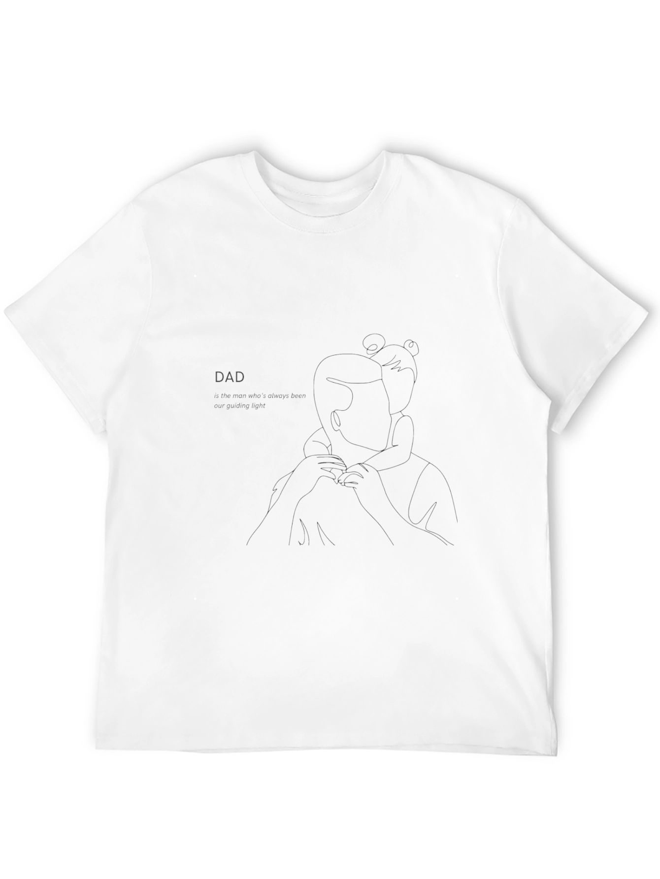 Dad Line Art Graphic Tee - Fathers Day Gift