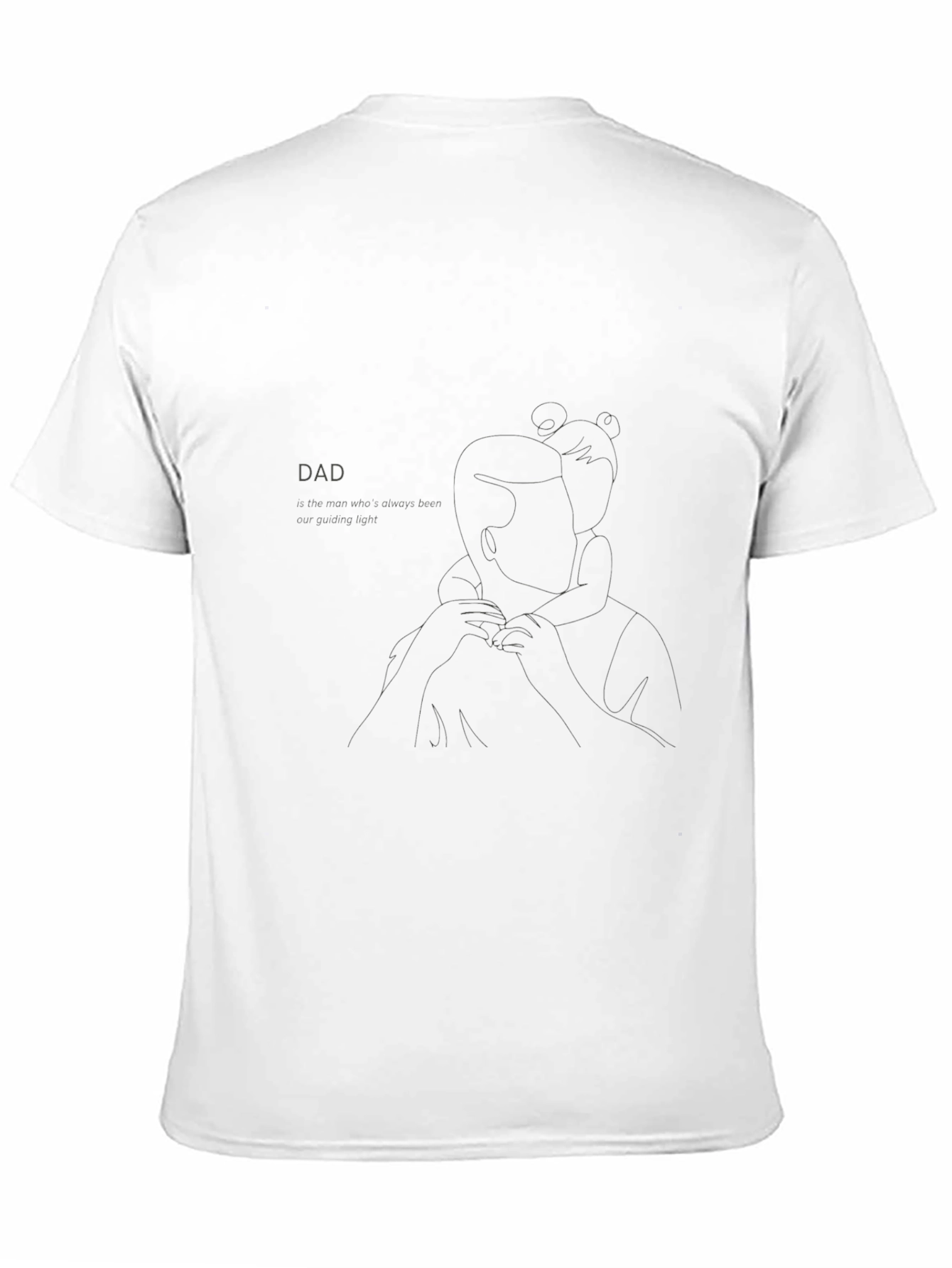Dad Line Art Graphic Tee - Fathers Day Gift