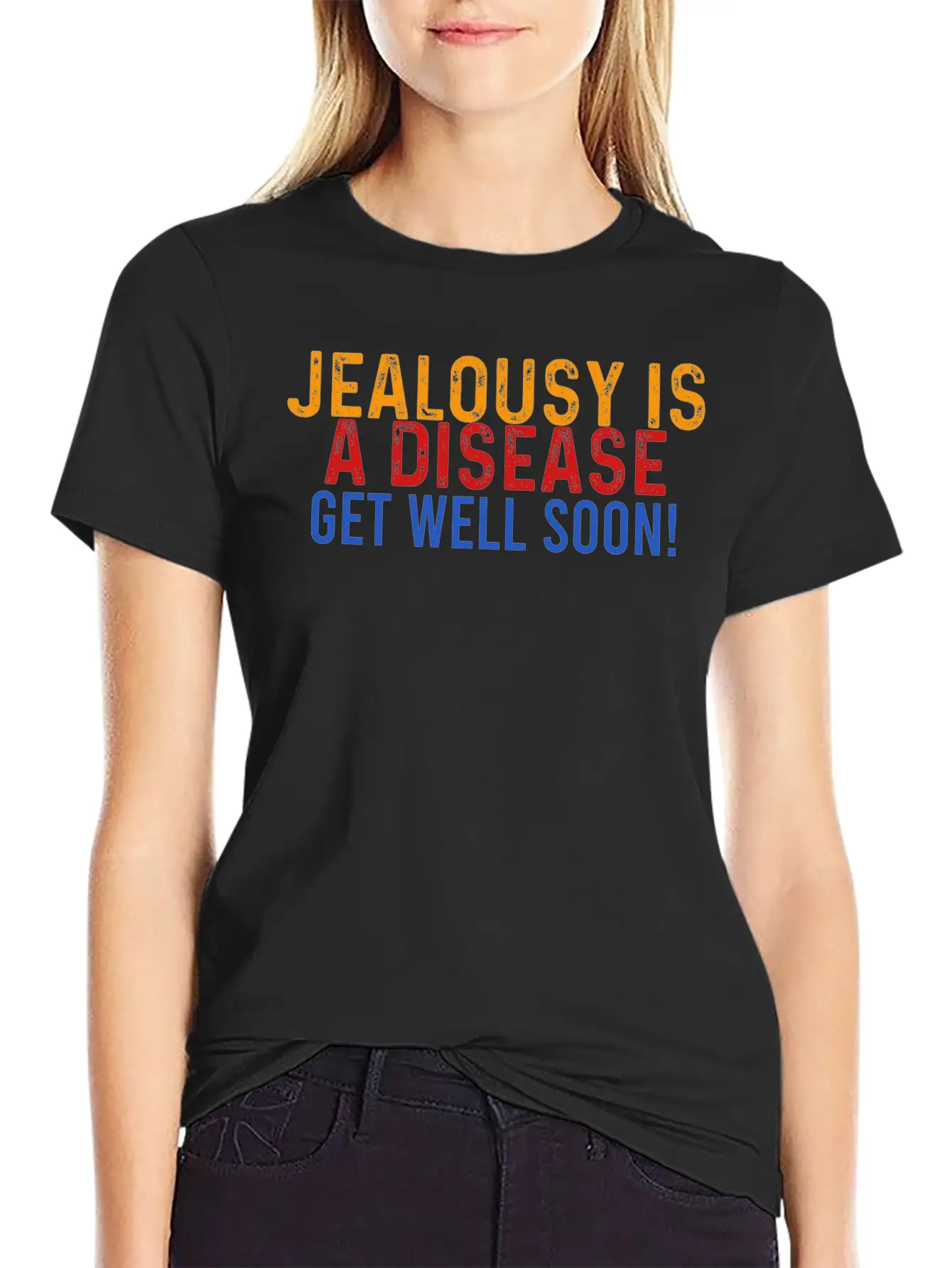 Jealousy Is A Disease Get Well Soon! Backstabbers Timeless Short Sleeve Tee – Comfy And Minimalist Design