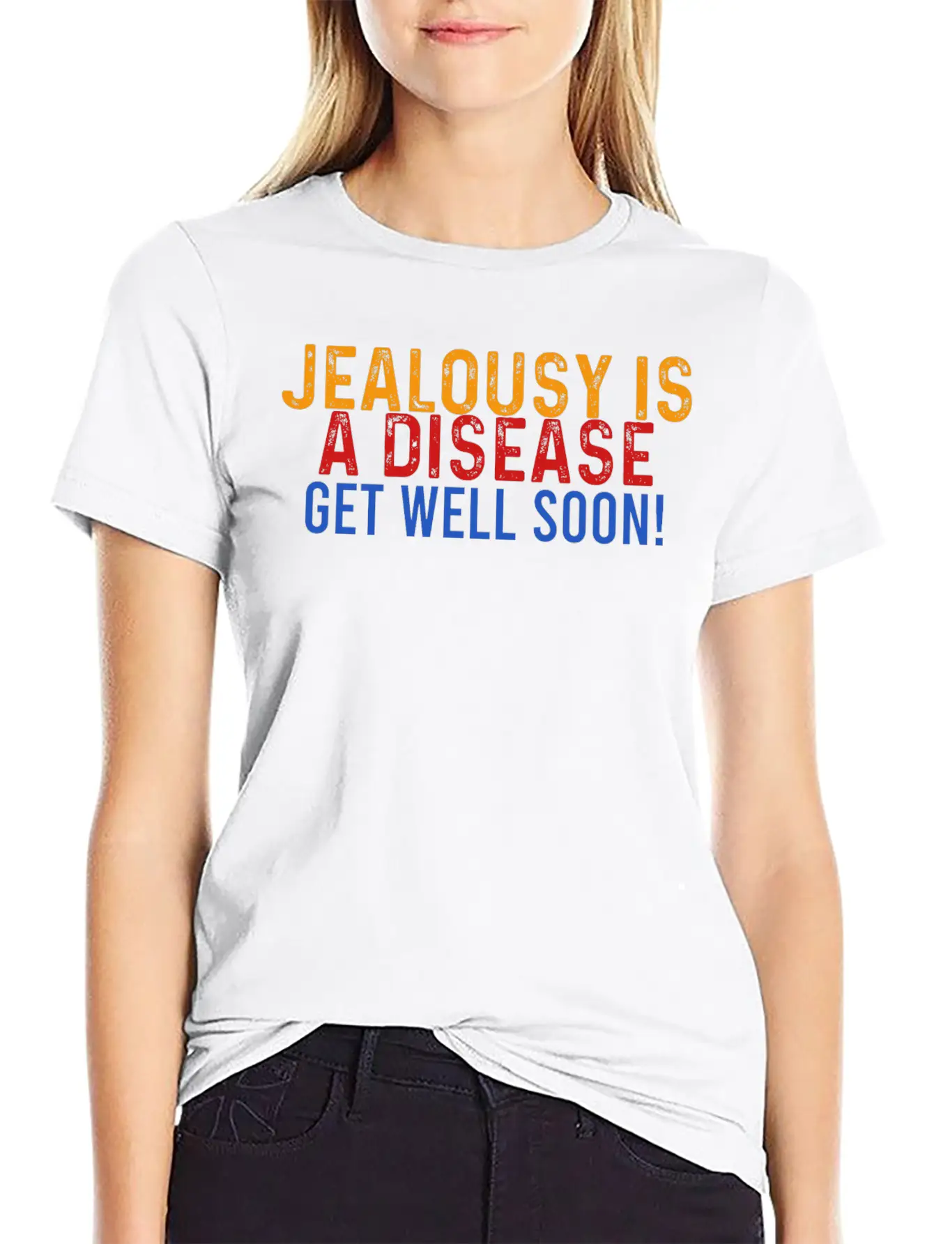 Jealousy Is A Disease Get Well Soon! Backstabbers Timeless Short Sleeve Tee – Comfy And Minimalist Design