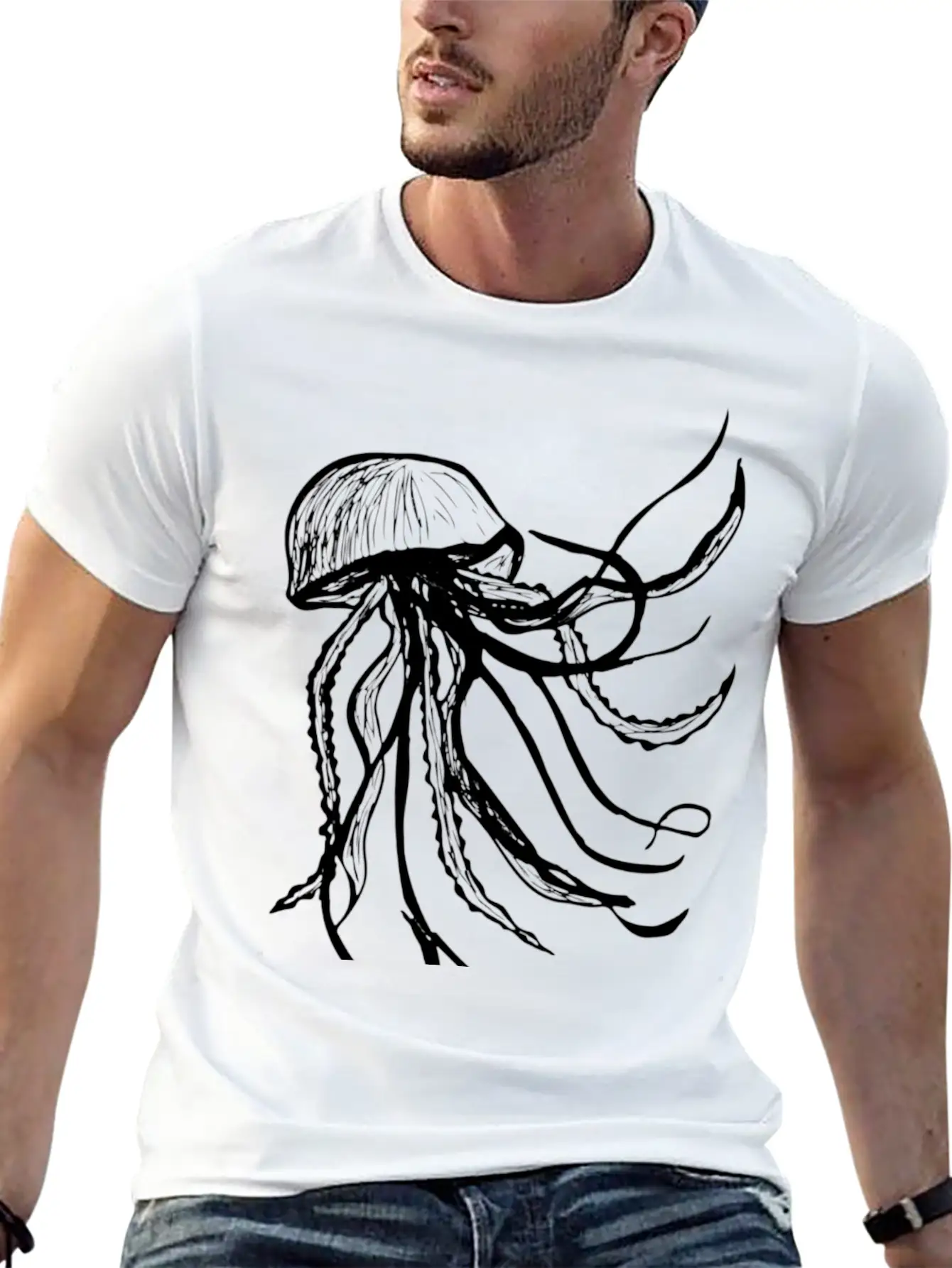 Jellyfer Essential Unisex Summer Tee – Soft Cotton Casual Fit