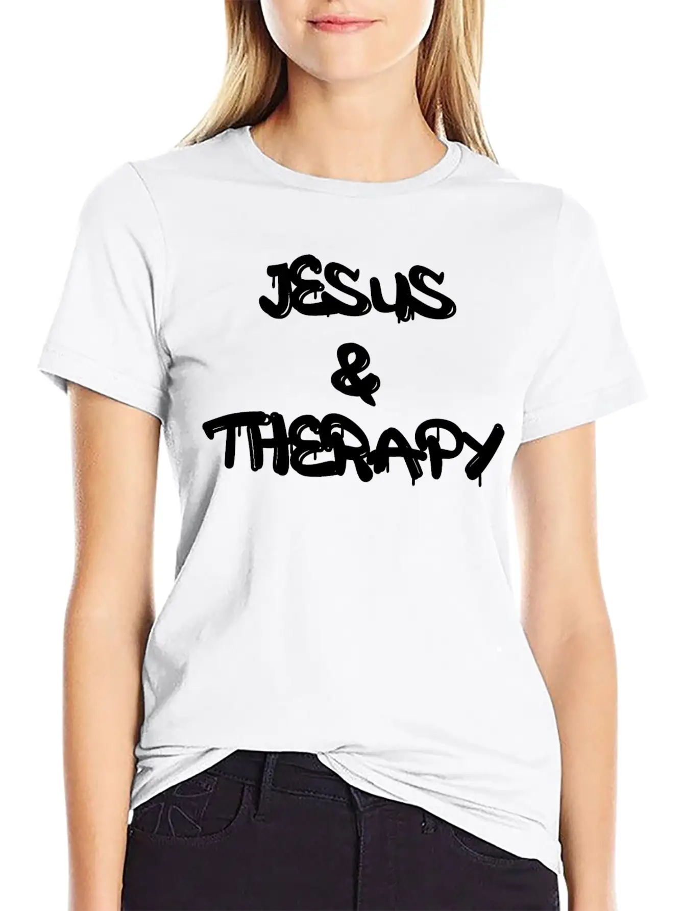 Jesus And Therapy Timeless Short Sleeve Tee – Comfy And Minimalist Design