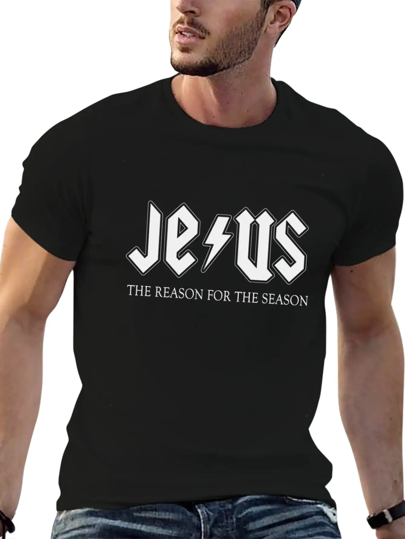 Jesus Is The Reason For Season Basic Graphic T-Shirt – Daily Comfort In Soft Cotton