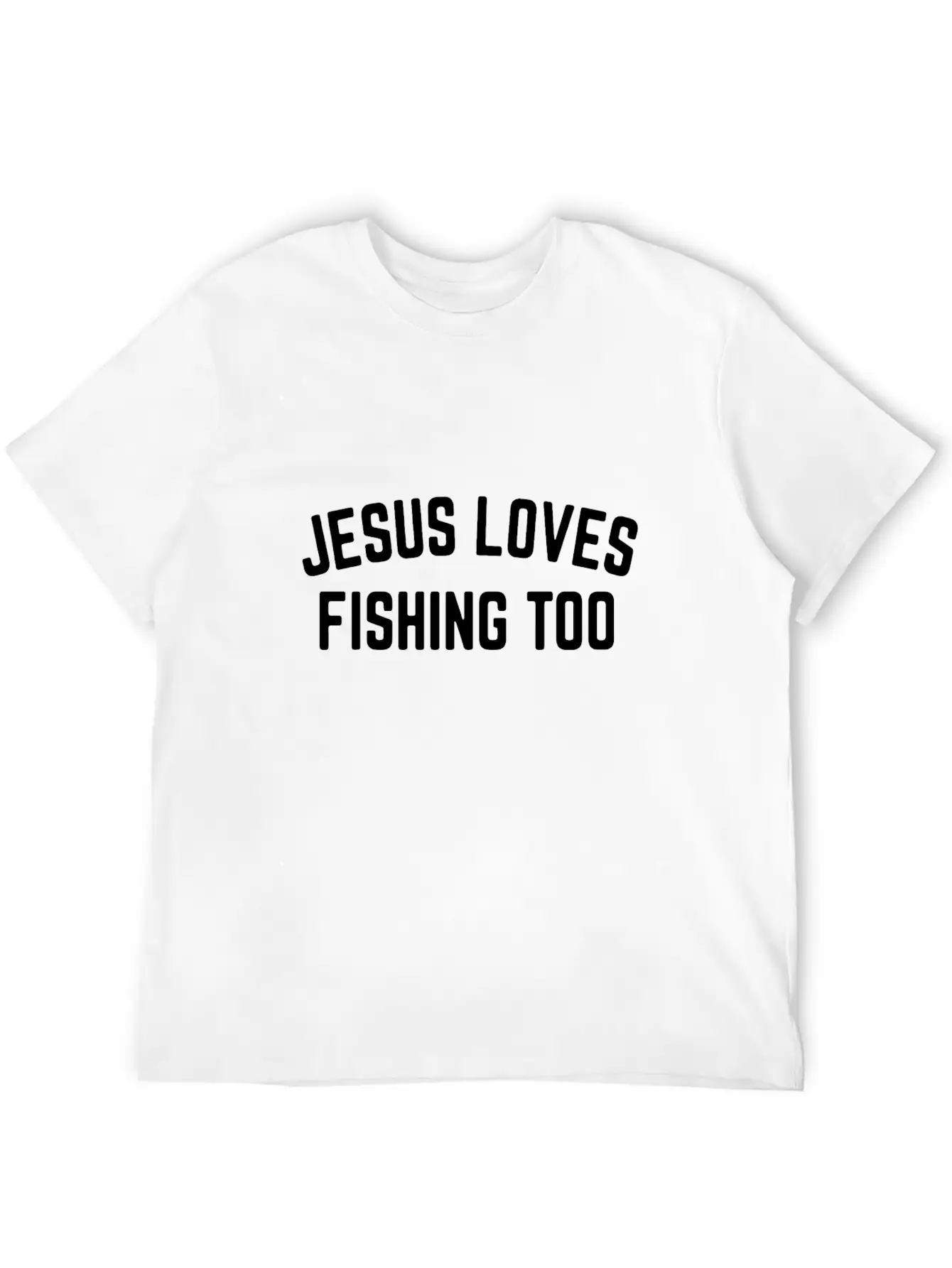 Jesus Loves Fishing Too 01 Stylish Everyday T-Shirt – Unisex Basic Cotton Tee