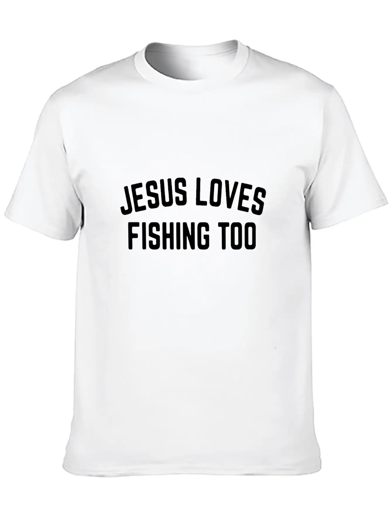 Jesus Loves Fishing Too 01 Stylish Everyday T-Shirt – Unisex Basic Cotton Tee