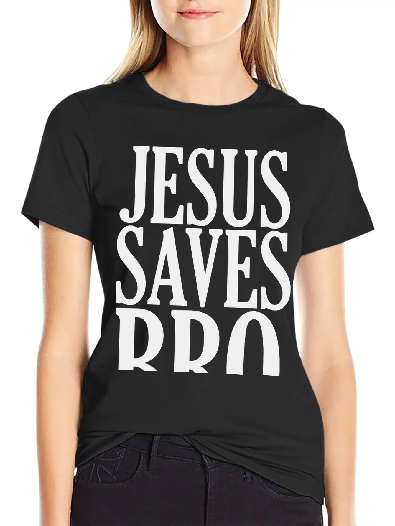 JESUS SAVES BRO Christian Gospel Christmas T-shirt Unisex Short Sleeve Soft Cotton T-Shirt – Casual Everyday Wear
