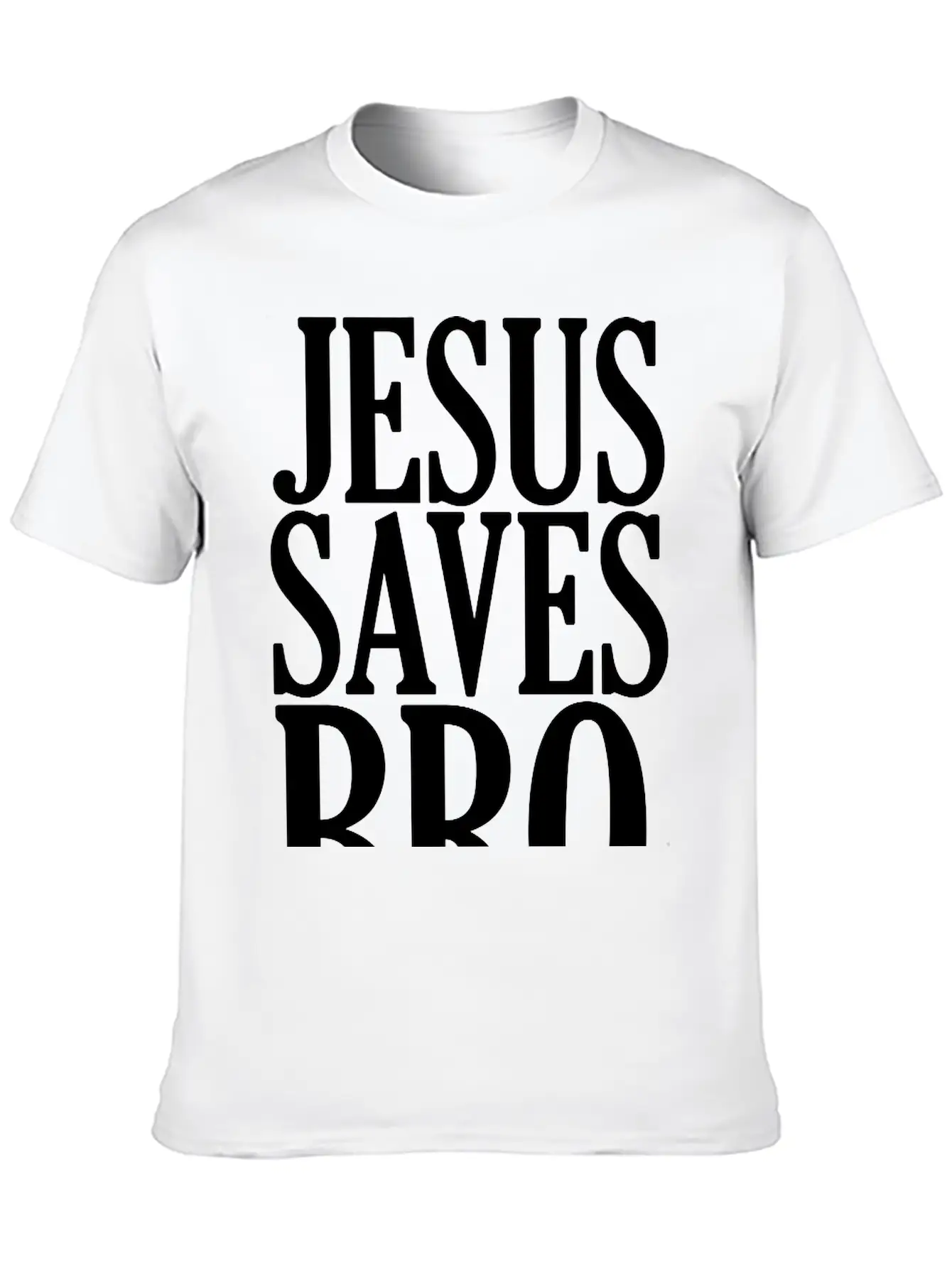 JESUS SAVES BRO Christian Gospel Christmas T-shirt Unisex Short Sleeve Soft Cotton T-Shirt – Casual Everyday Wear
