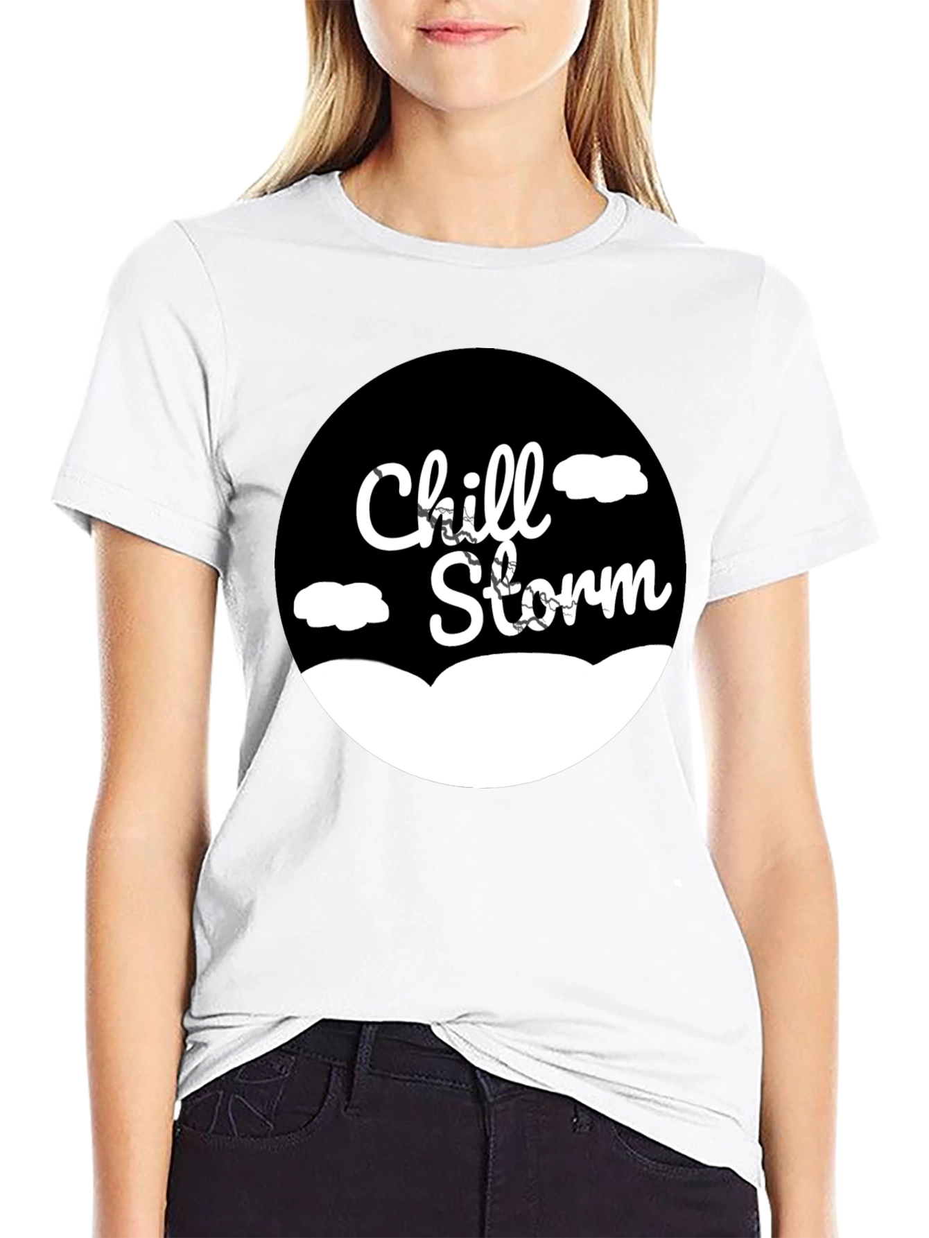 Chill Storm Black Graphic T-Shirt