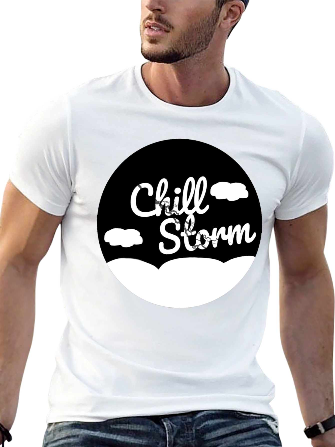 Chill Storm Black Graphic T-Shirt