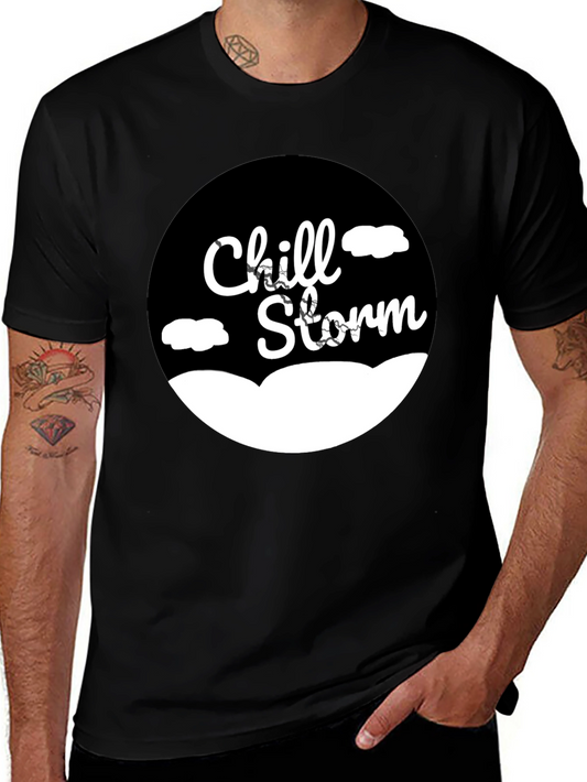 Chill Storm Black Graphic T-Shirt