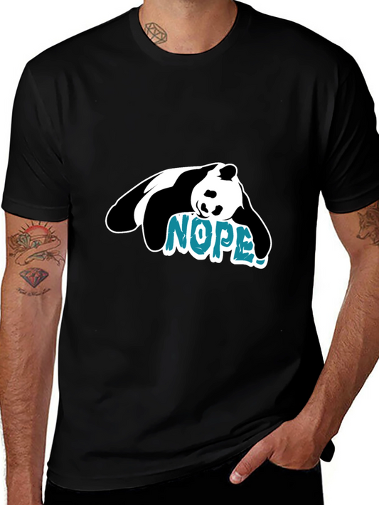 Nope Panda Graphic Tee - Lazy Day Vibes