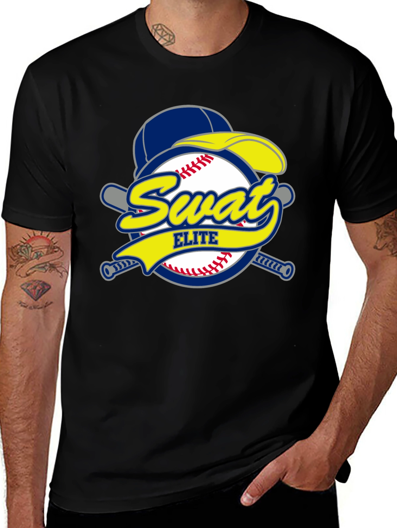 Swat Elite Baseball Graphic T-Shirt