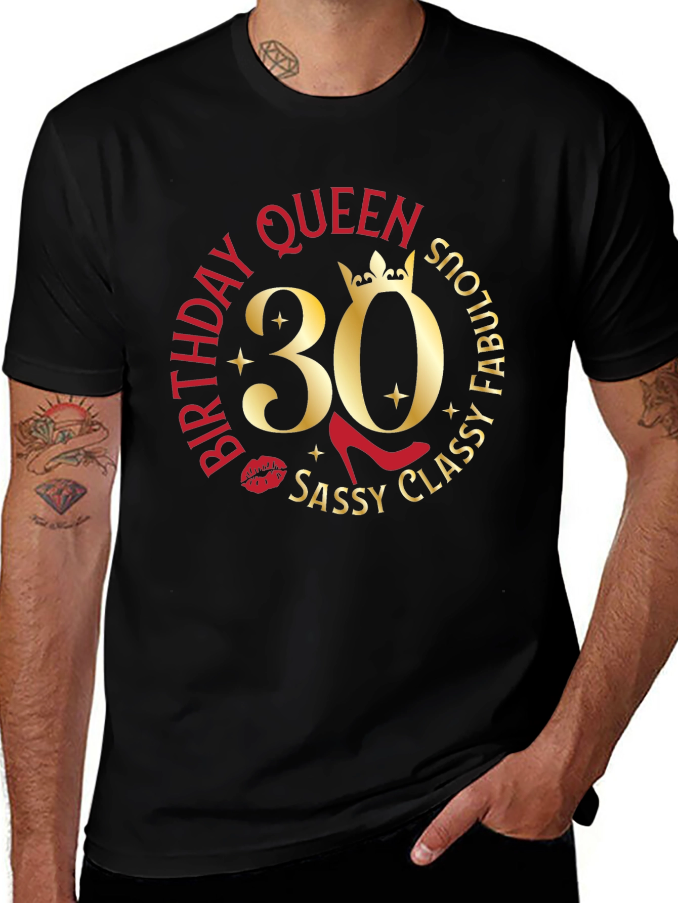 Birthday Queen 30 T-Shirt - Sassy Classy Fabulous