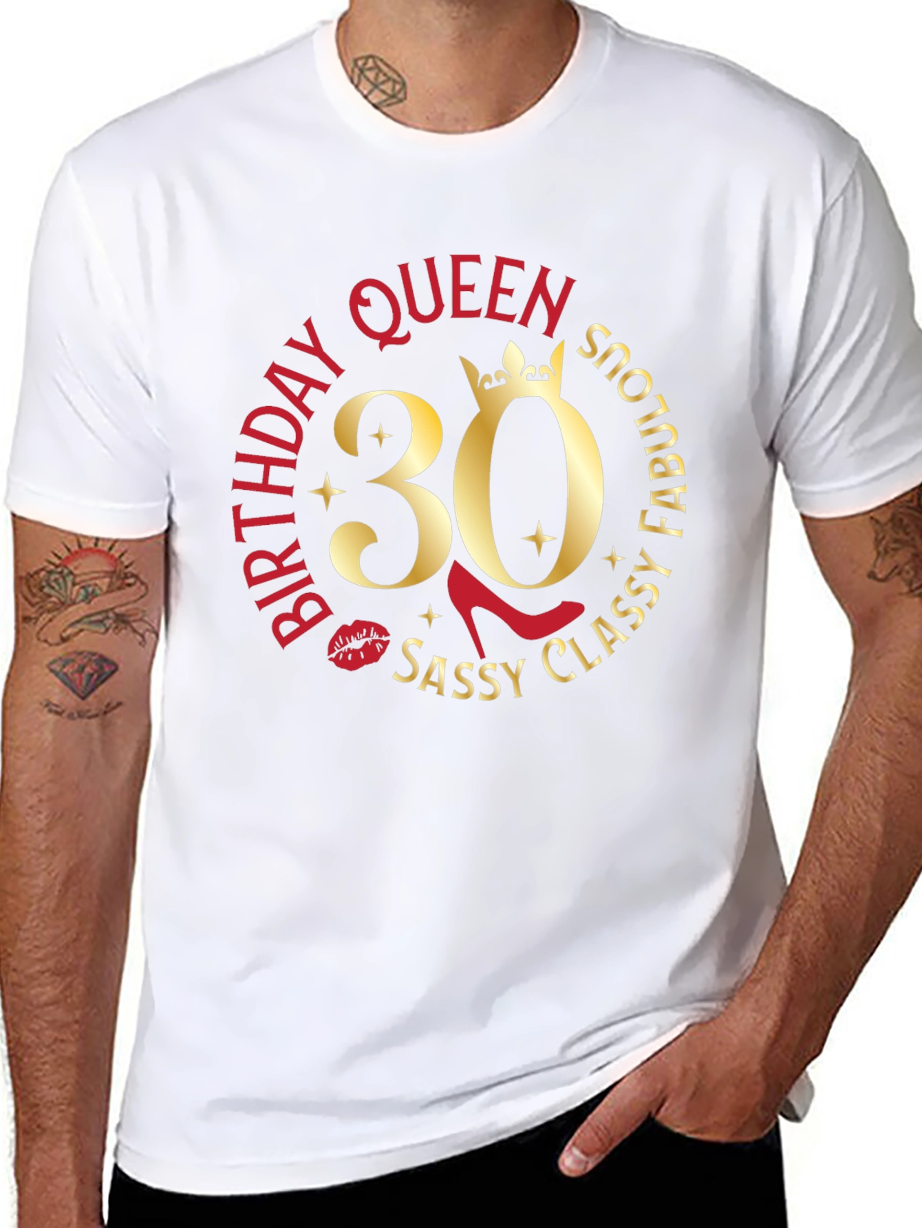 Birthday Queen 30 T-Shirt - Sassy Classy Fabulous