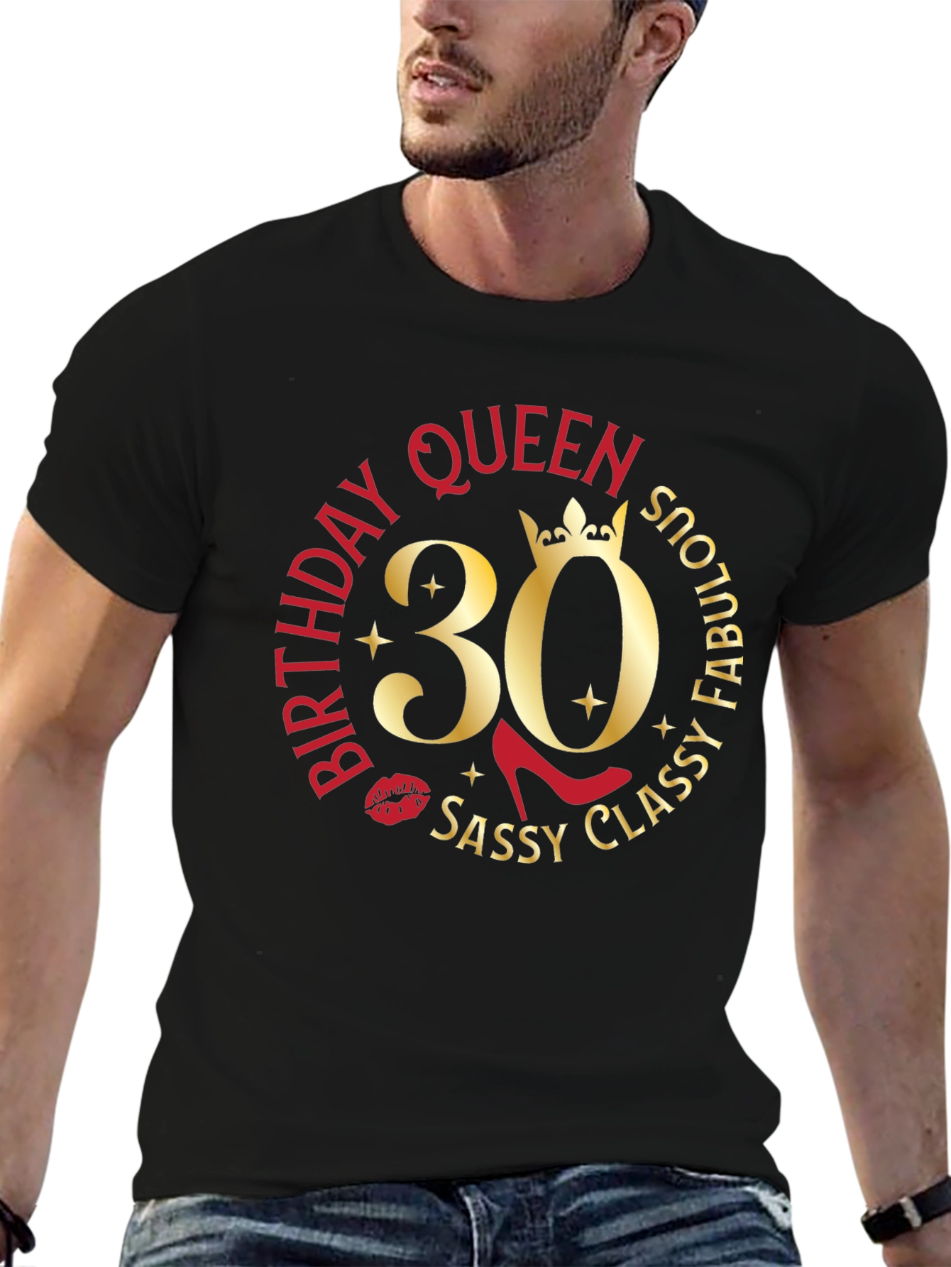 Birthday Queen 30 T-Shirt - Sassy Classy Fabulous