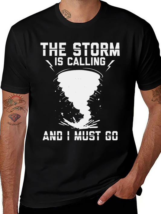 Storm Calling T-Shirt Tornado Graphic Tee Weather Lover Gift