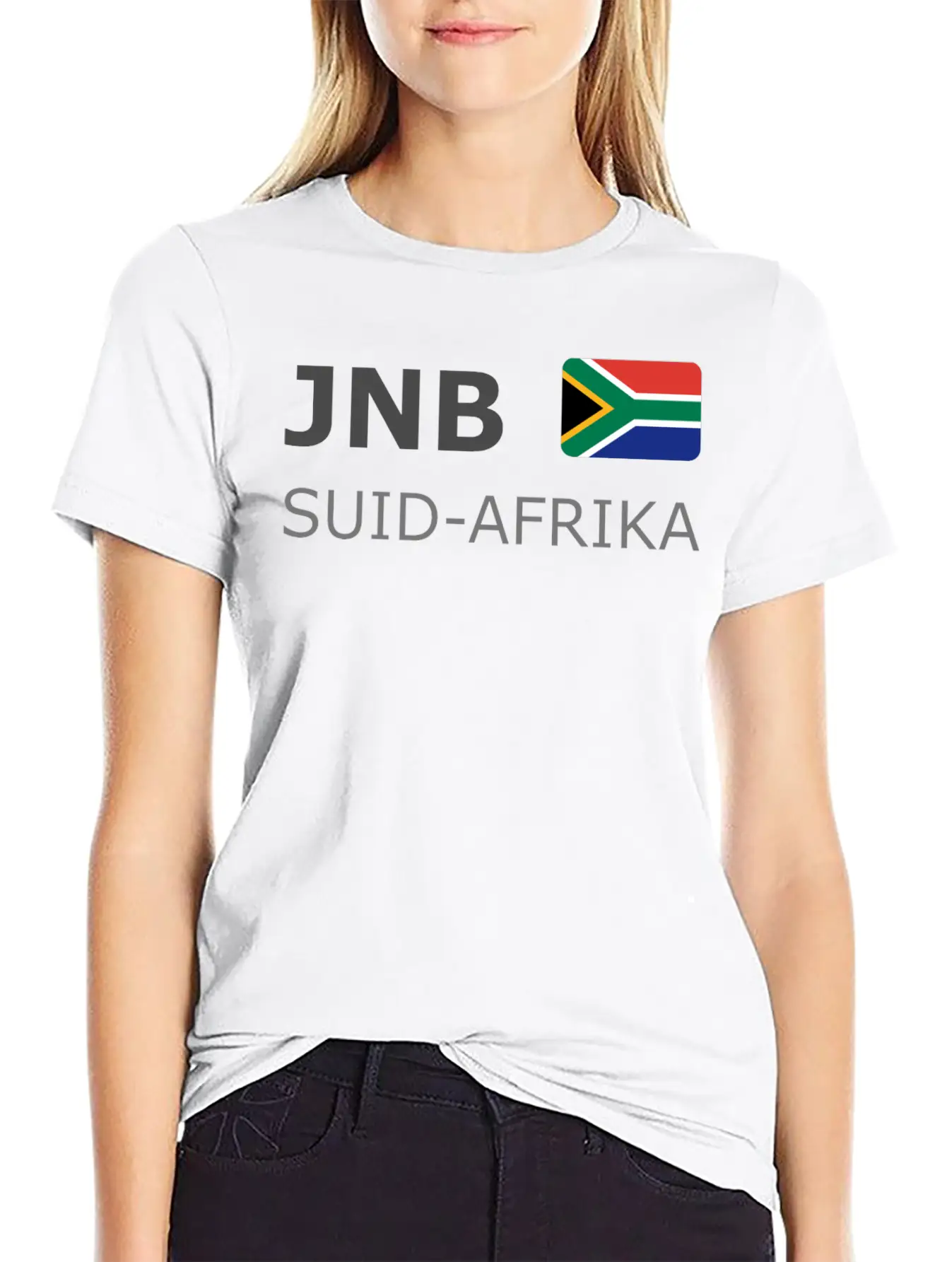 JNB SUID-AFRIKA Dark-lettered 400 Dpi Stylish Everyday T-Shirt – Unisex Basic Cotton Tee