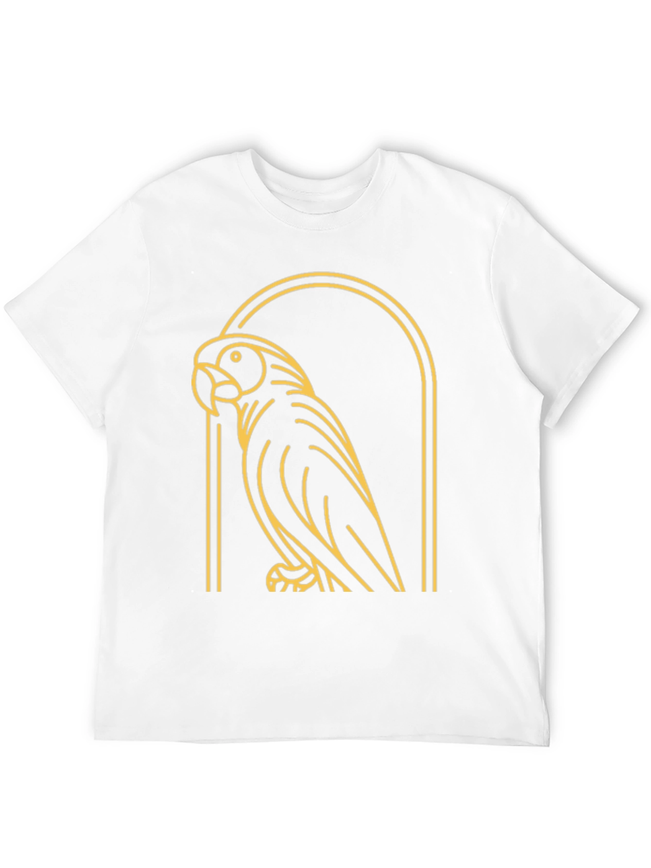 Parrot Graphic Tee - Modern Bird Design