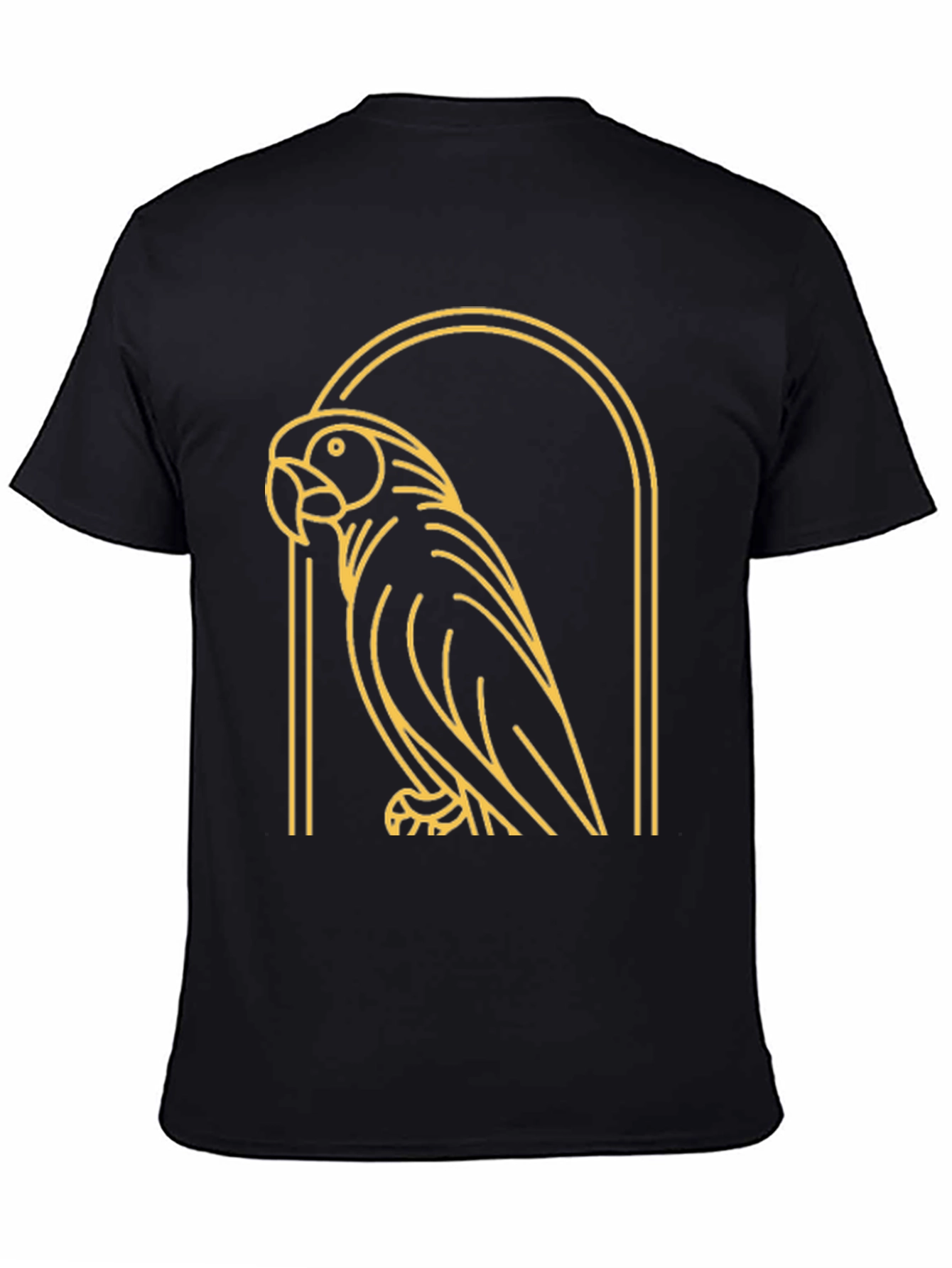 Parrot Graphic Tee - Modern Bird Design
