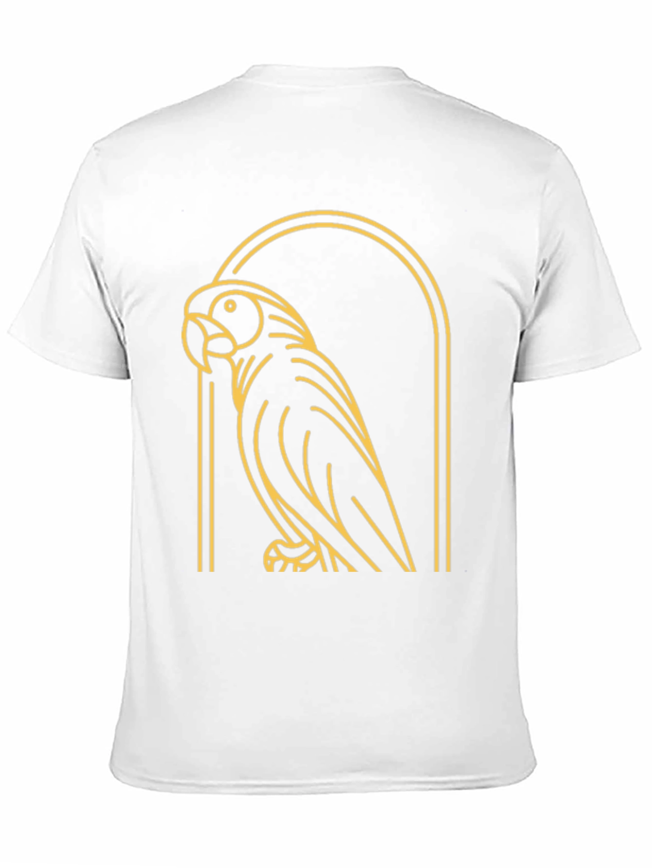 Parrot Graphic Tee - Modern Bird Design