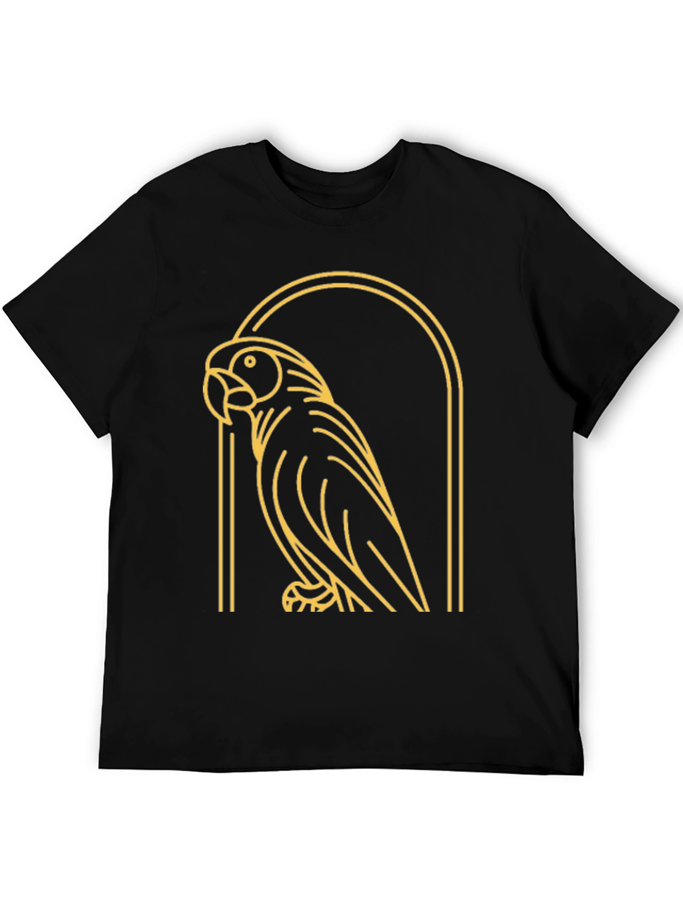 Parrot Graphic Tee - Modern Bird Design