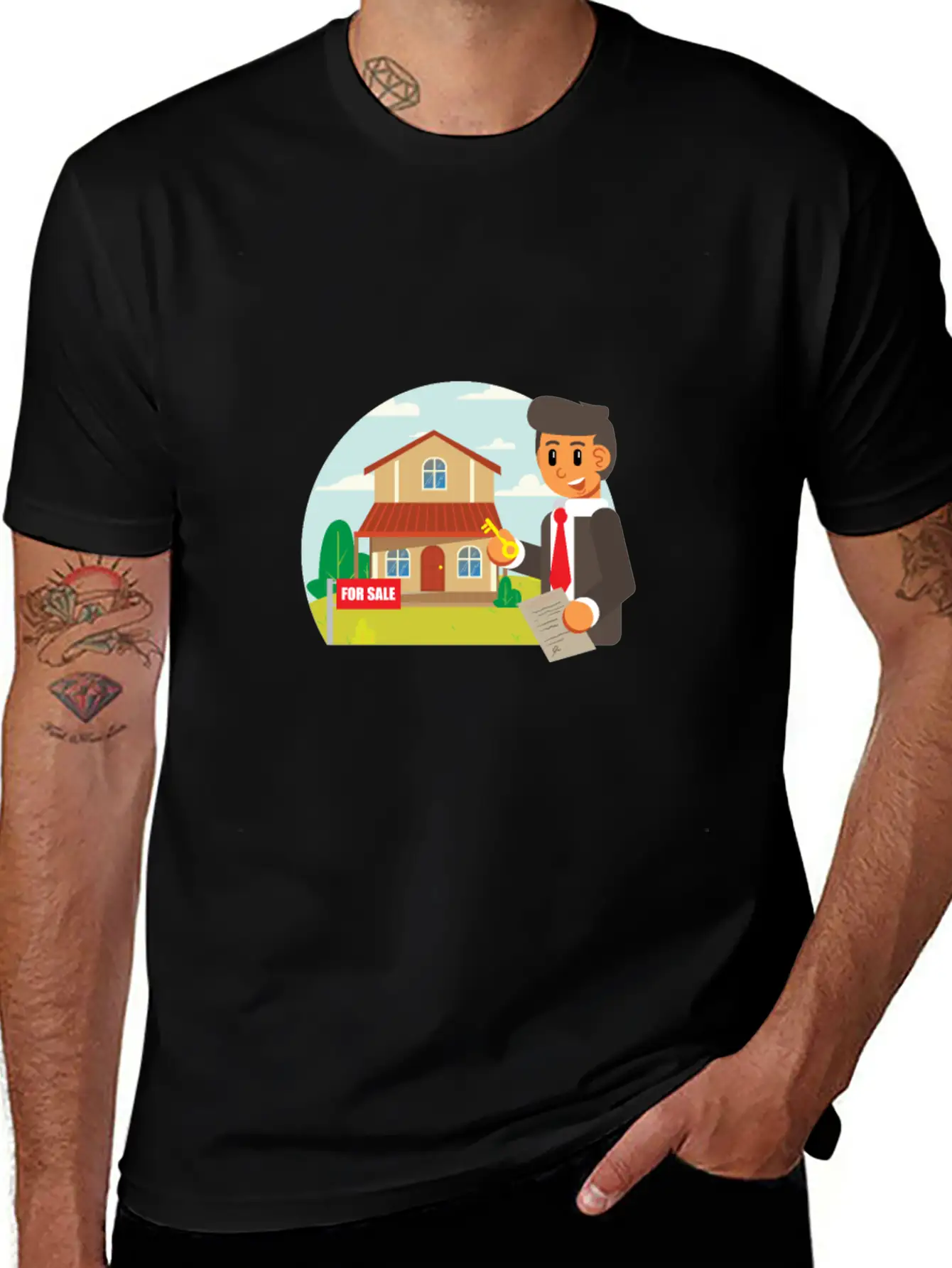 Jobs Realtor Stylish Everyday T-Shirt – Unisex Basic Cotton Tee