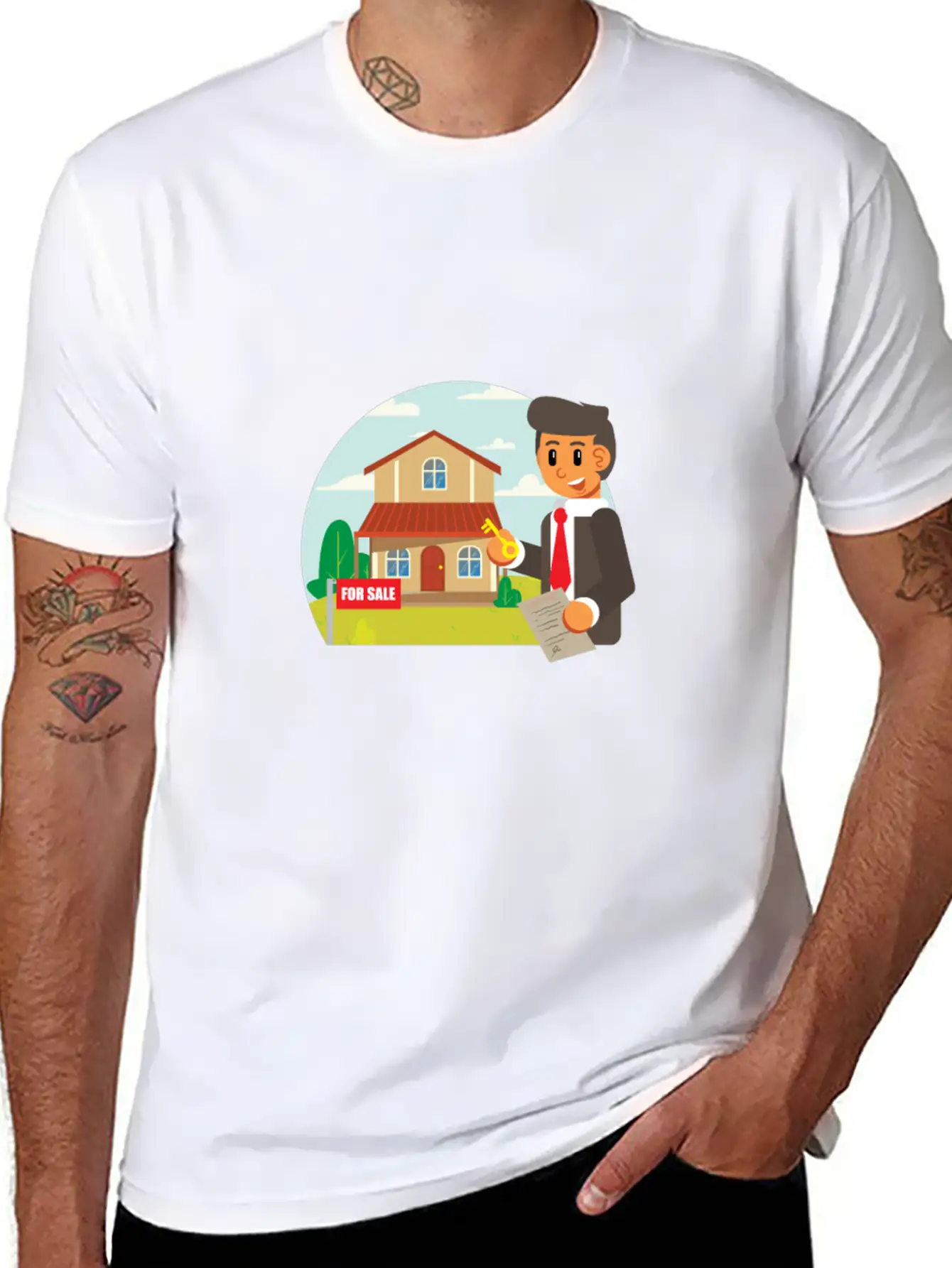 Jobs Realtor Stylish Everyday T-Shirt – Unisex Basic Cotton Tee