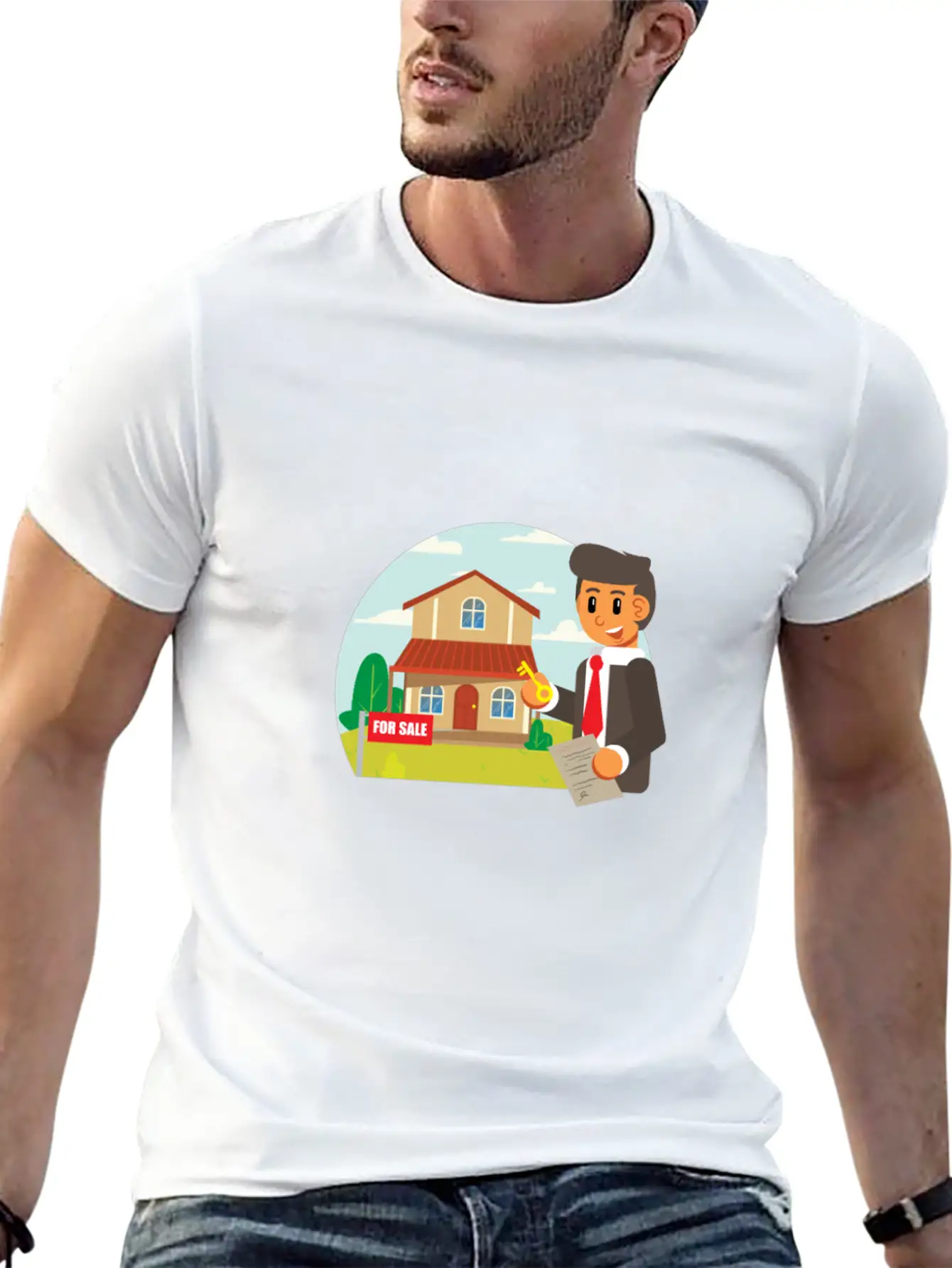 Jobs Realtor Stylish Everyday T-Shirt – Unisex Basic Cotton Tee