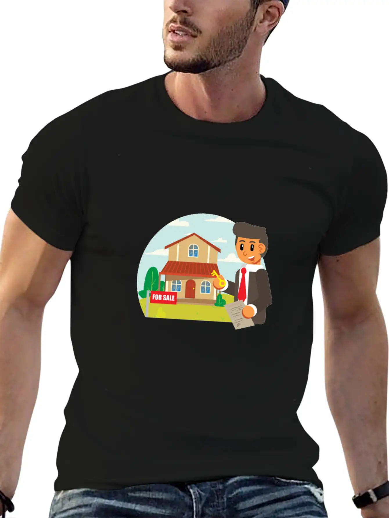 Jobs Realtor Stylish Everyday T-Shirt – Unisex Basic Cotton Tee