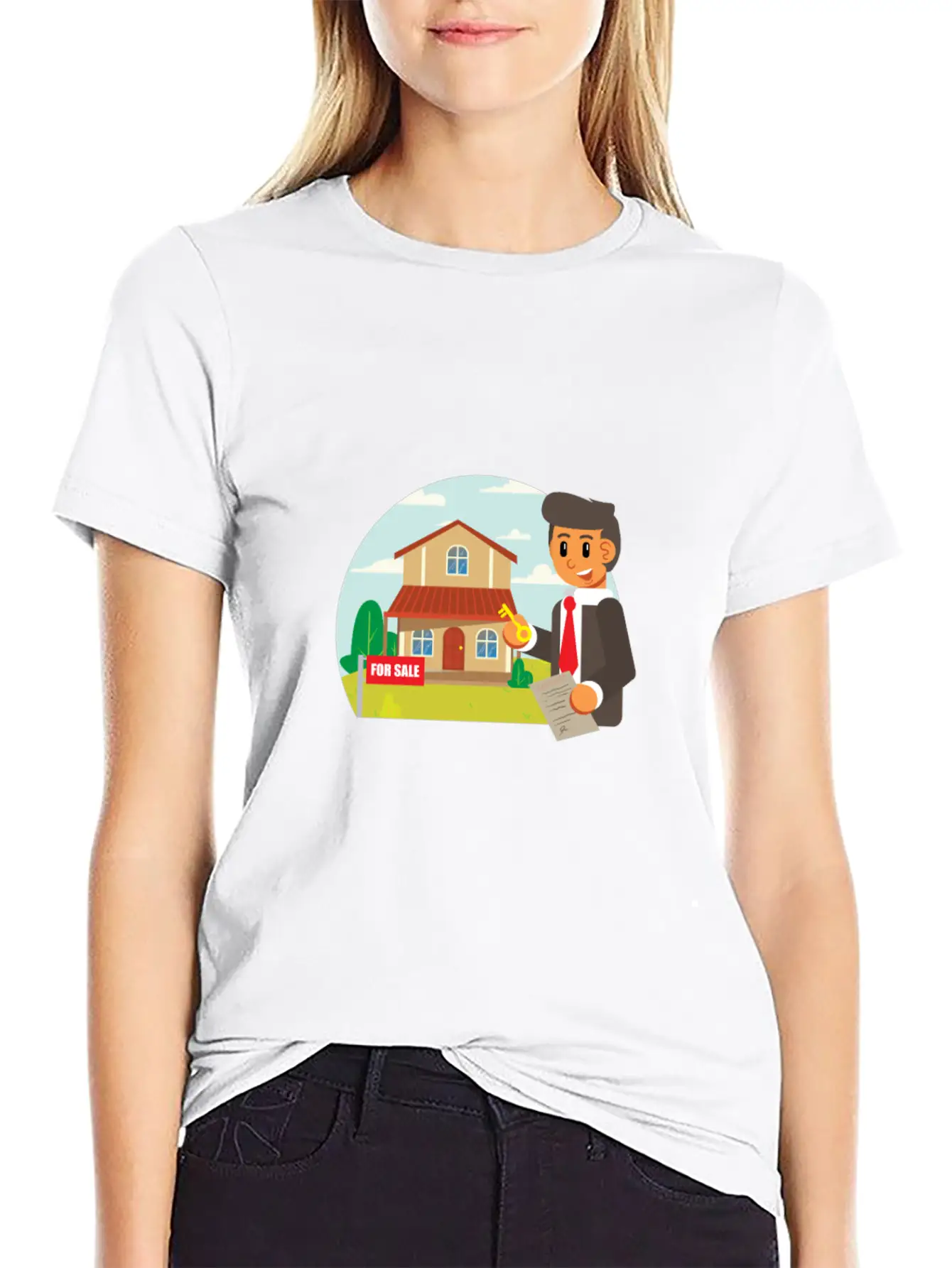 Jobs Realtor Stylish Everyday T-Shirt – Unisex Basic Cotton Tee