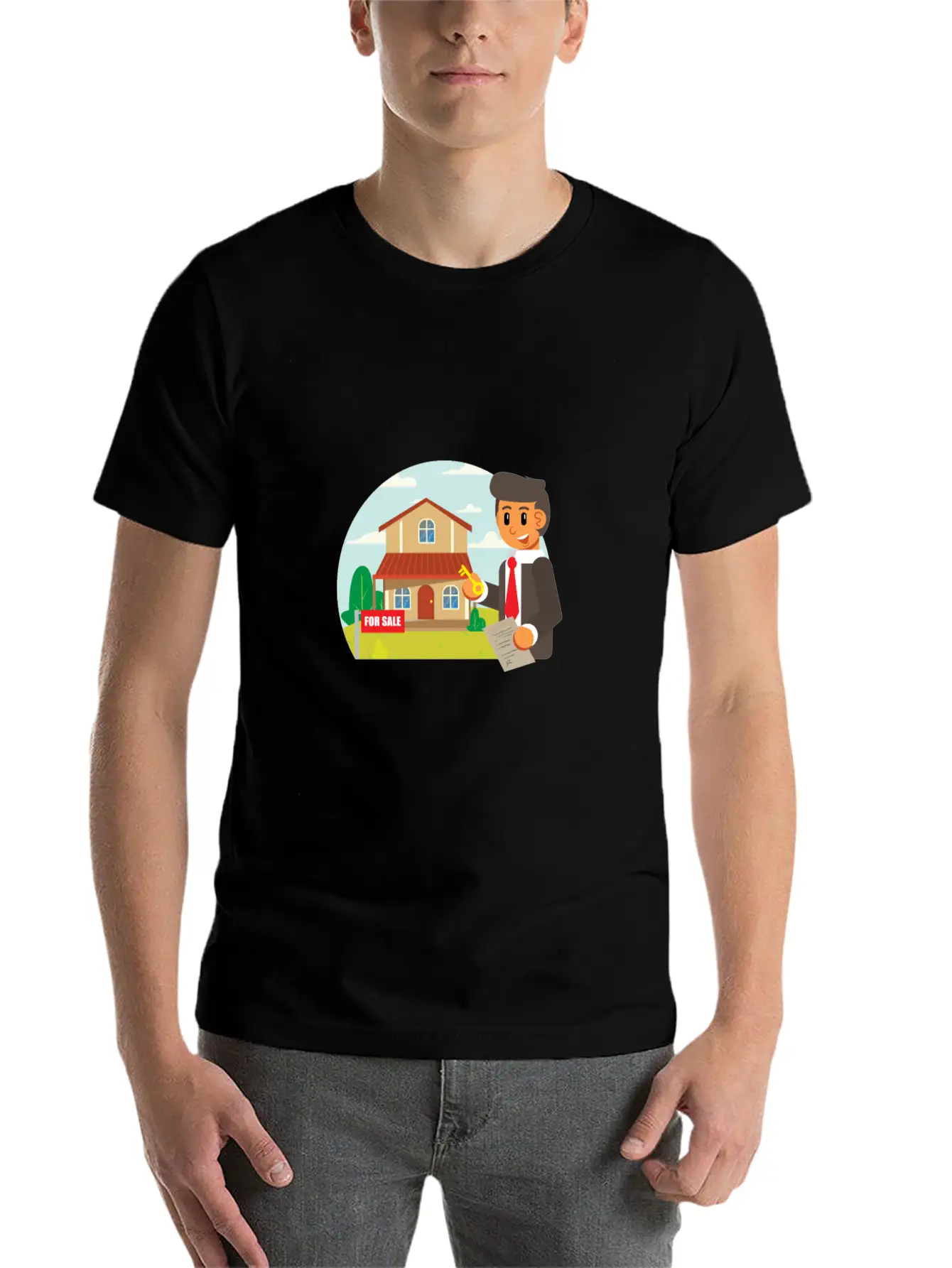 Jobs Realtor Stylish Everyday T-Shirt – Unisex Basic Cotton Tee