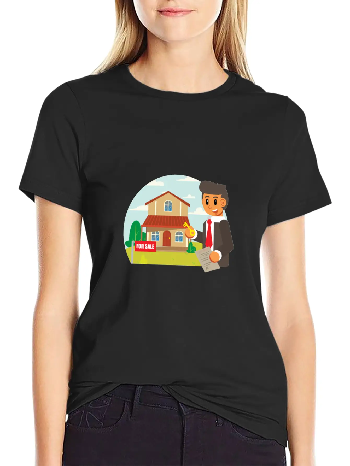 Jobs Realtor Stylish Everyday T-Shirt – Unisex Basic Cotton Tee
