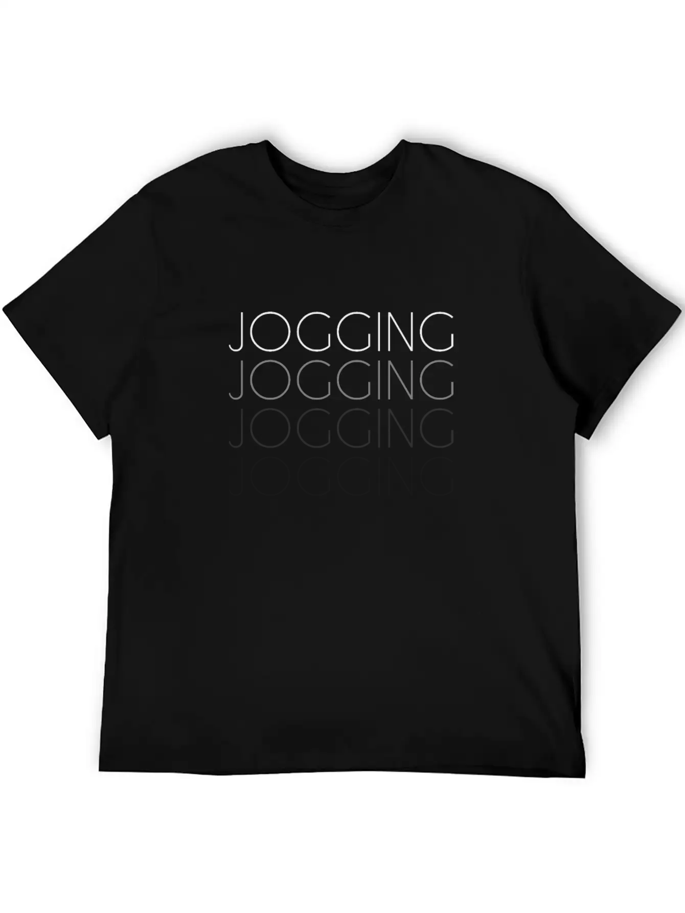 Jogging Lettering Basic Graphic T-Shirt – Daily Comfort In Soft Cotton