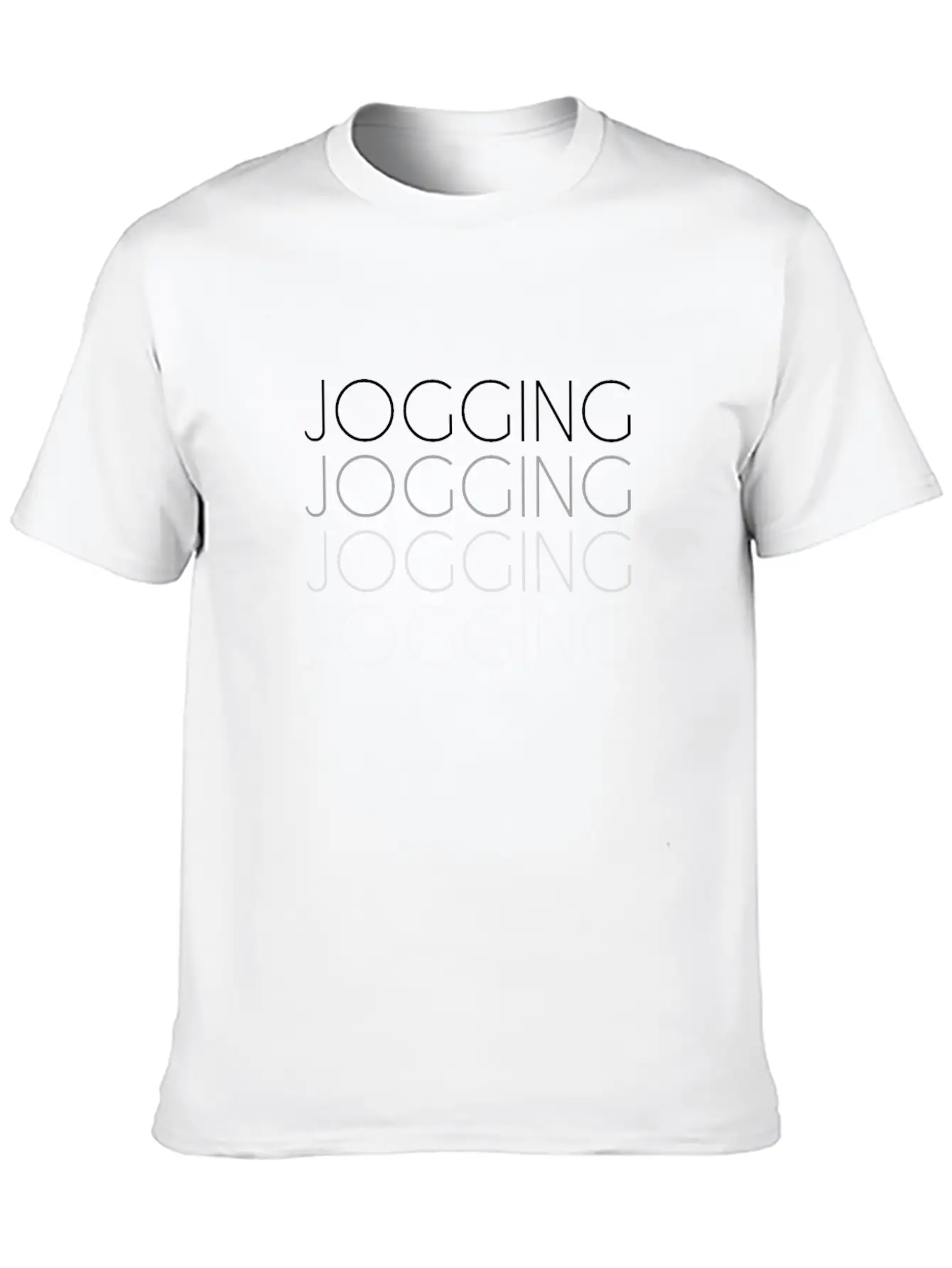 Jogging Lettering Basic Graphic T-Shirt – Daily Comfort In Soft Cotton