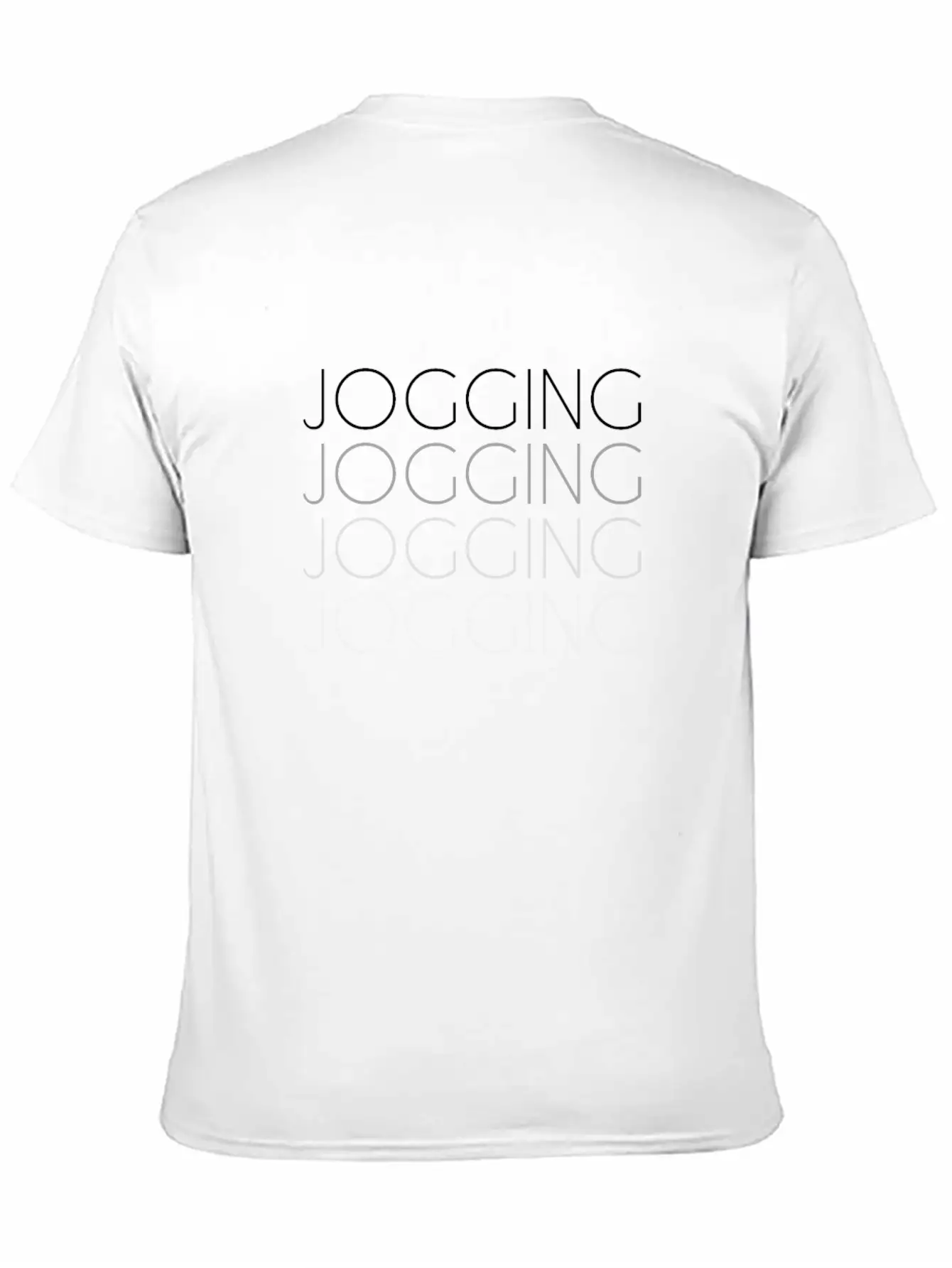 Jogging Lettering Basic Graphic T-Shirt – Daily Comfort In Soft Cotton