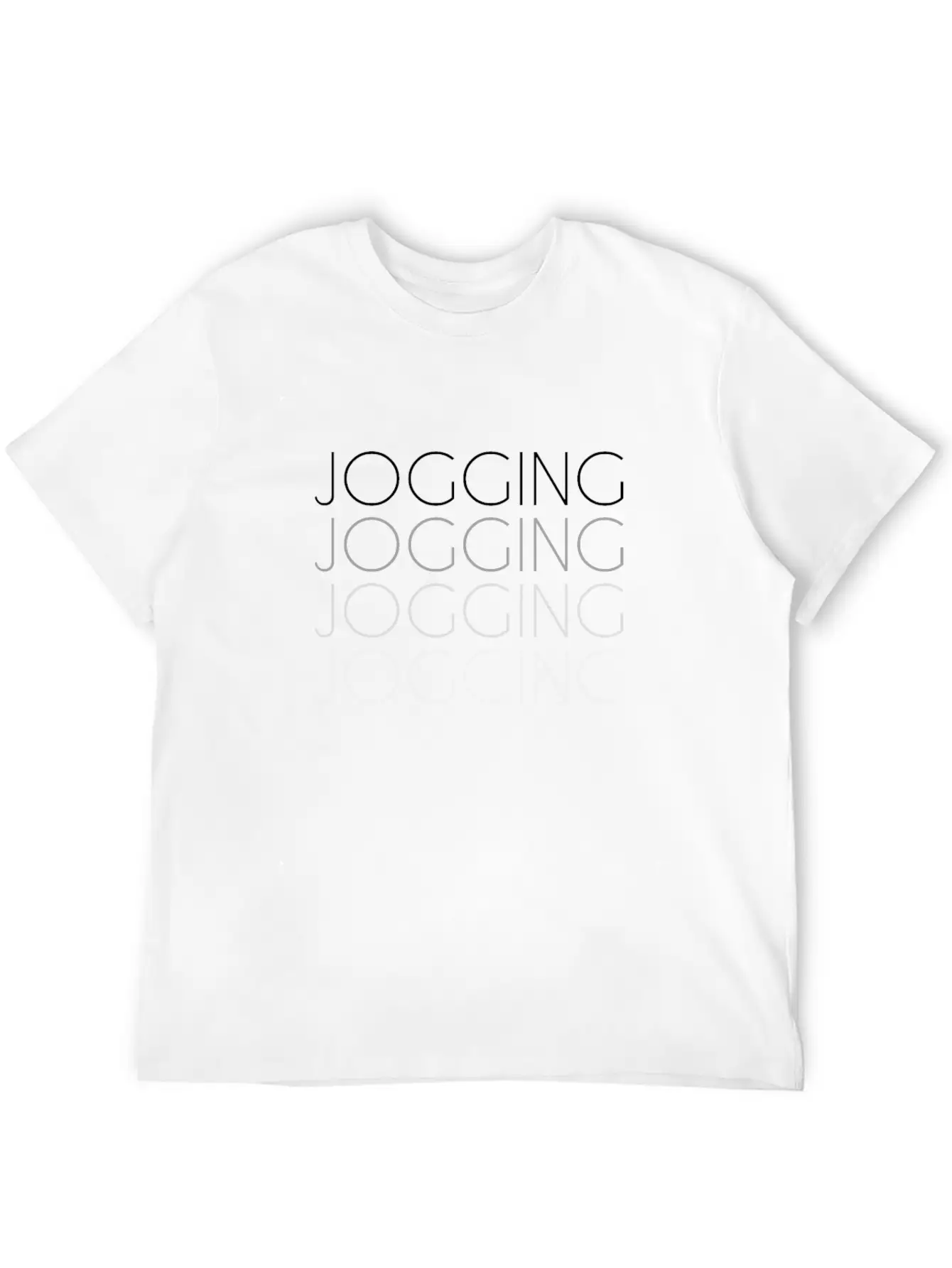 Jogging Lettering Basic Graphic T-Shirt – Daily Comfort In Soft Cotton