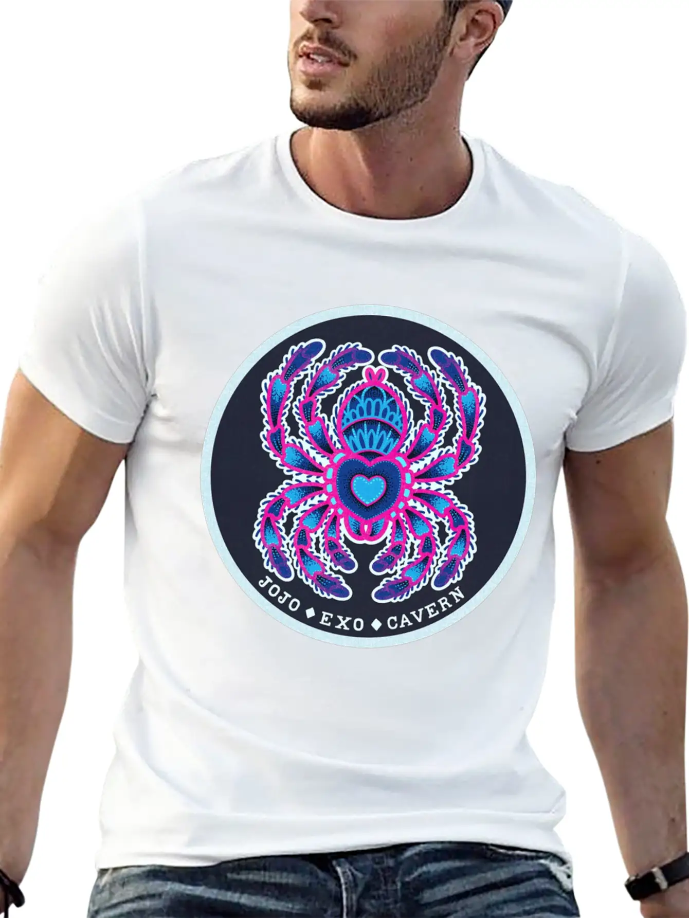 JoJo Exo Cavern Comfortable Minimalist Graphic Tee – Summer Style Essential
