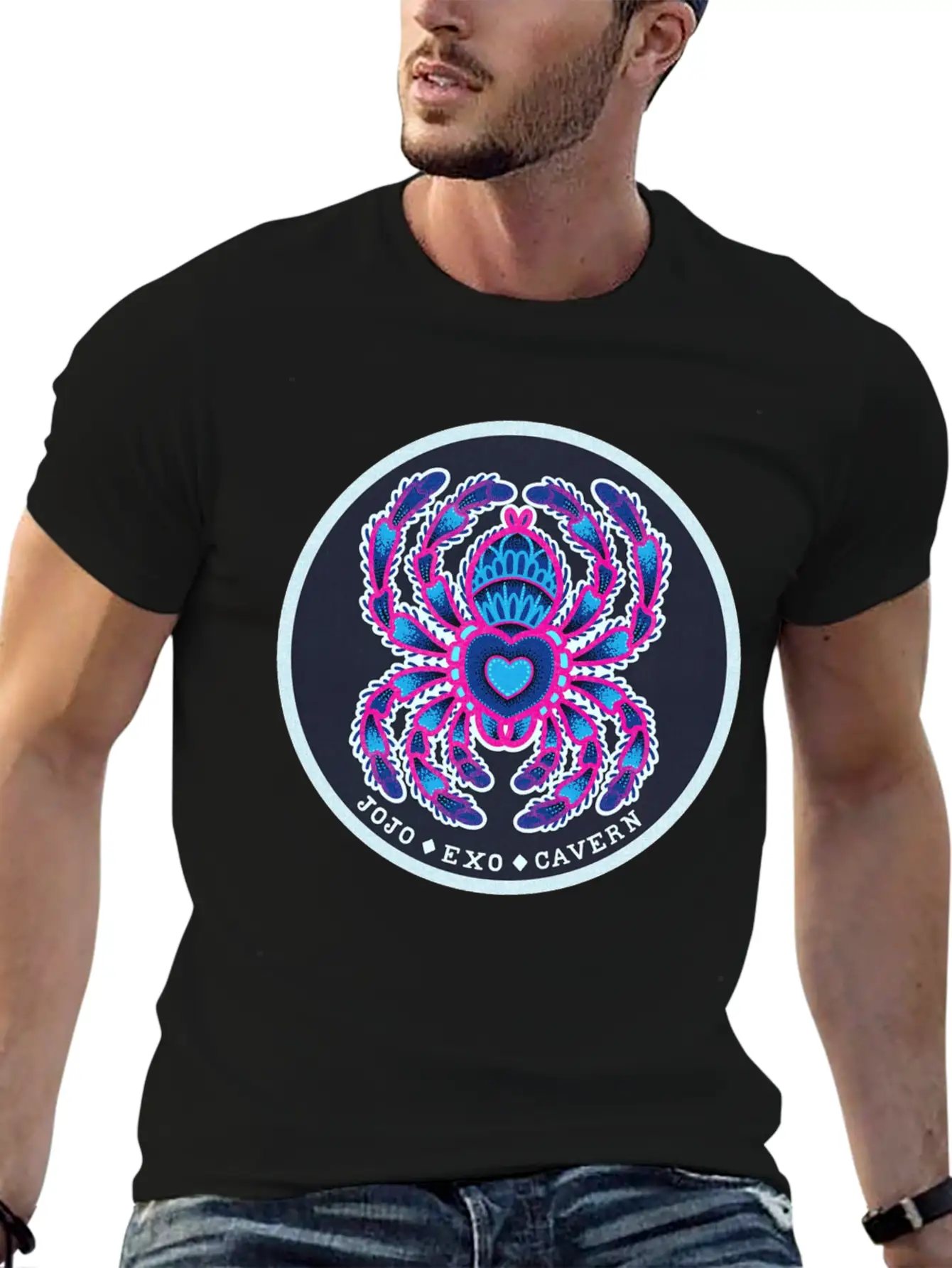 JoJo Exo Cavern Comfortable Minimalist Graphic Tee – Summer Style Essential