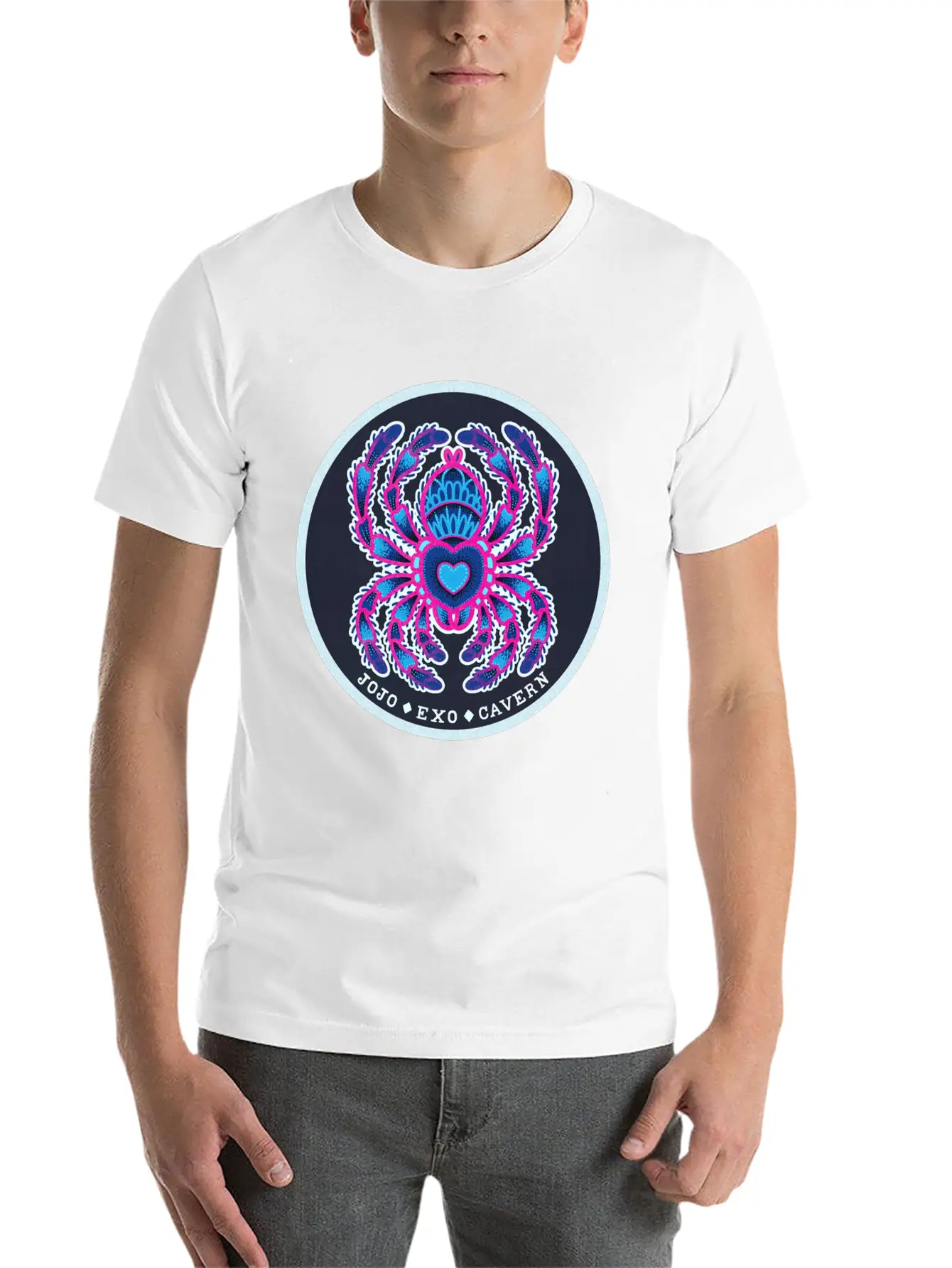 JoJo Exo Cavern Comfortable Minimalist Graphic Tee – Summer Style Essential