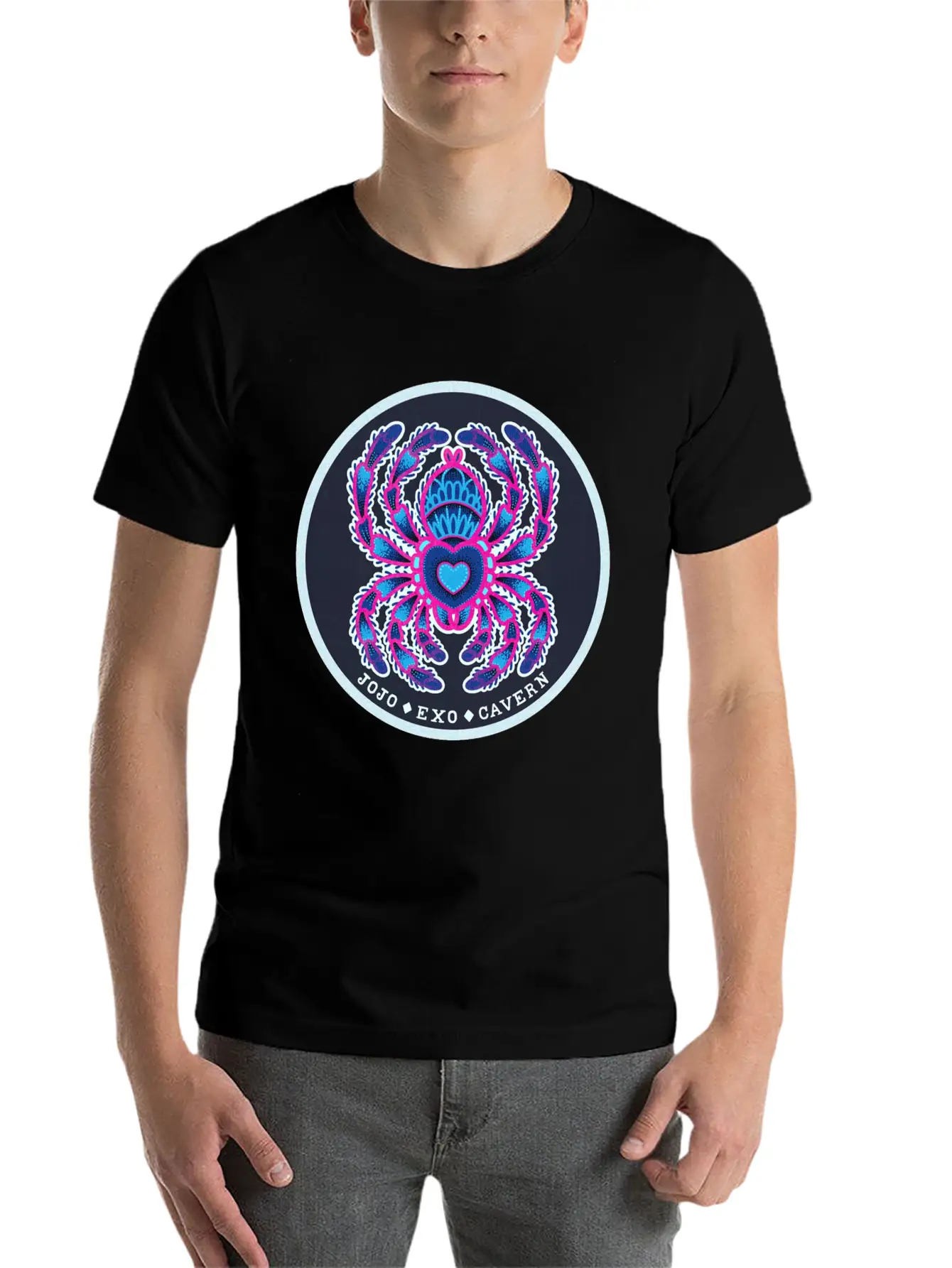JoJo Exo Cavern Comfortable Minimalist Graphic Tee – Summer Style Essential