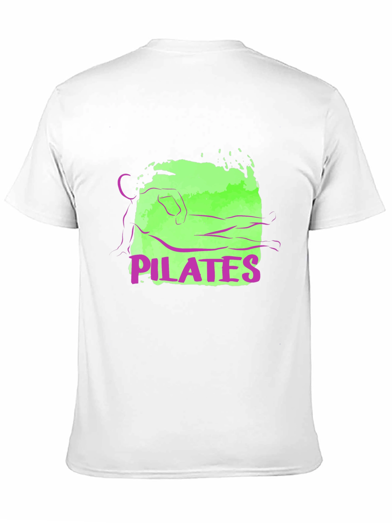 Pilates Graphic Tee - Black Cotton T-Shirt